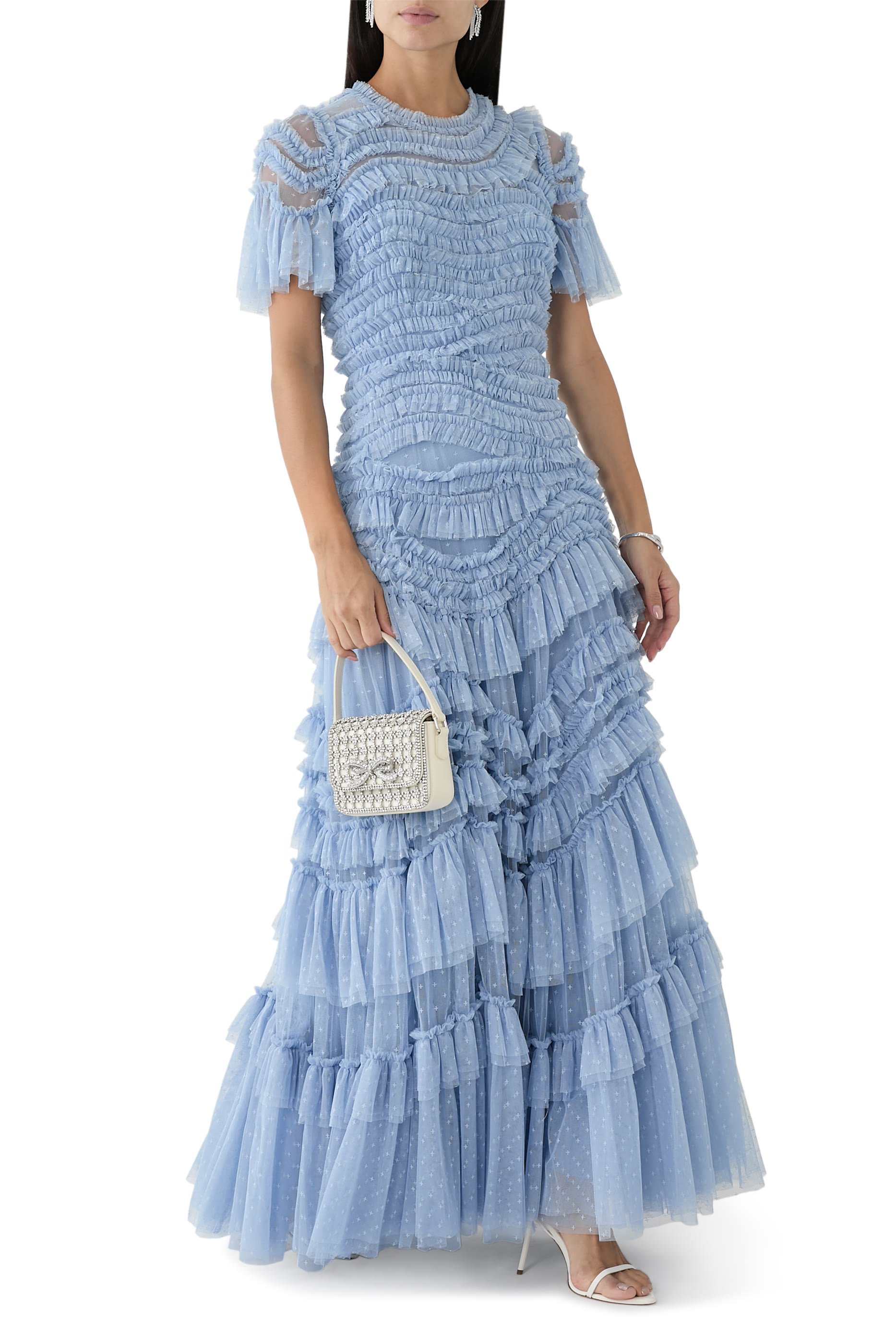 Wild Rose Ruffle Gown