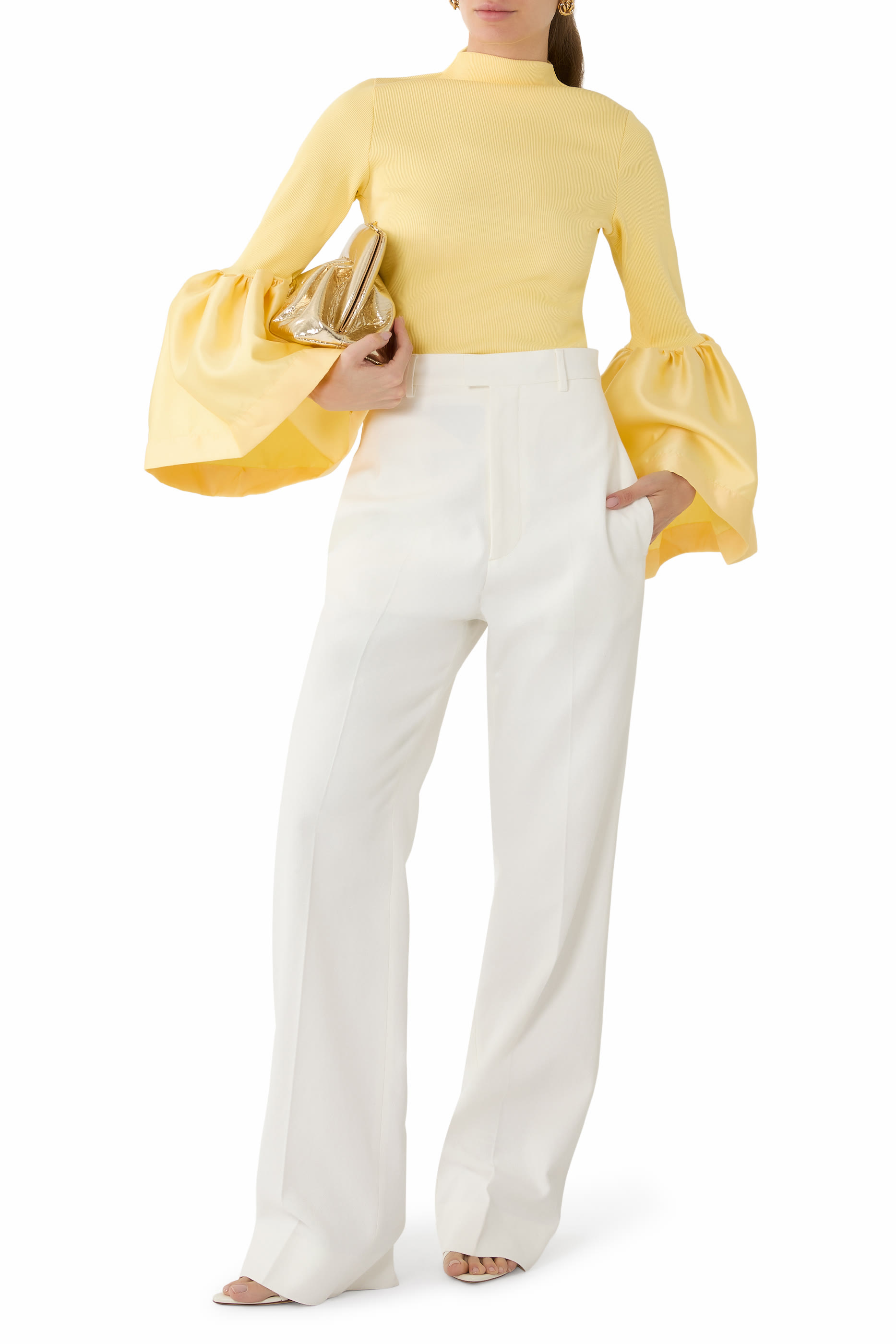 Turtleneck Puff Sleeve Top 