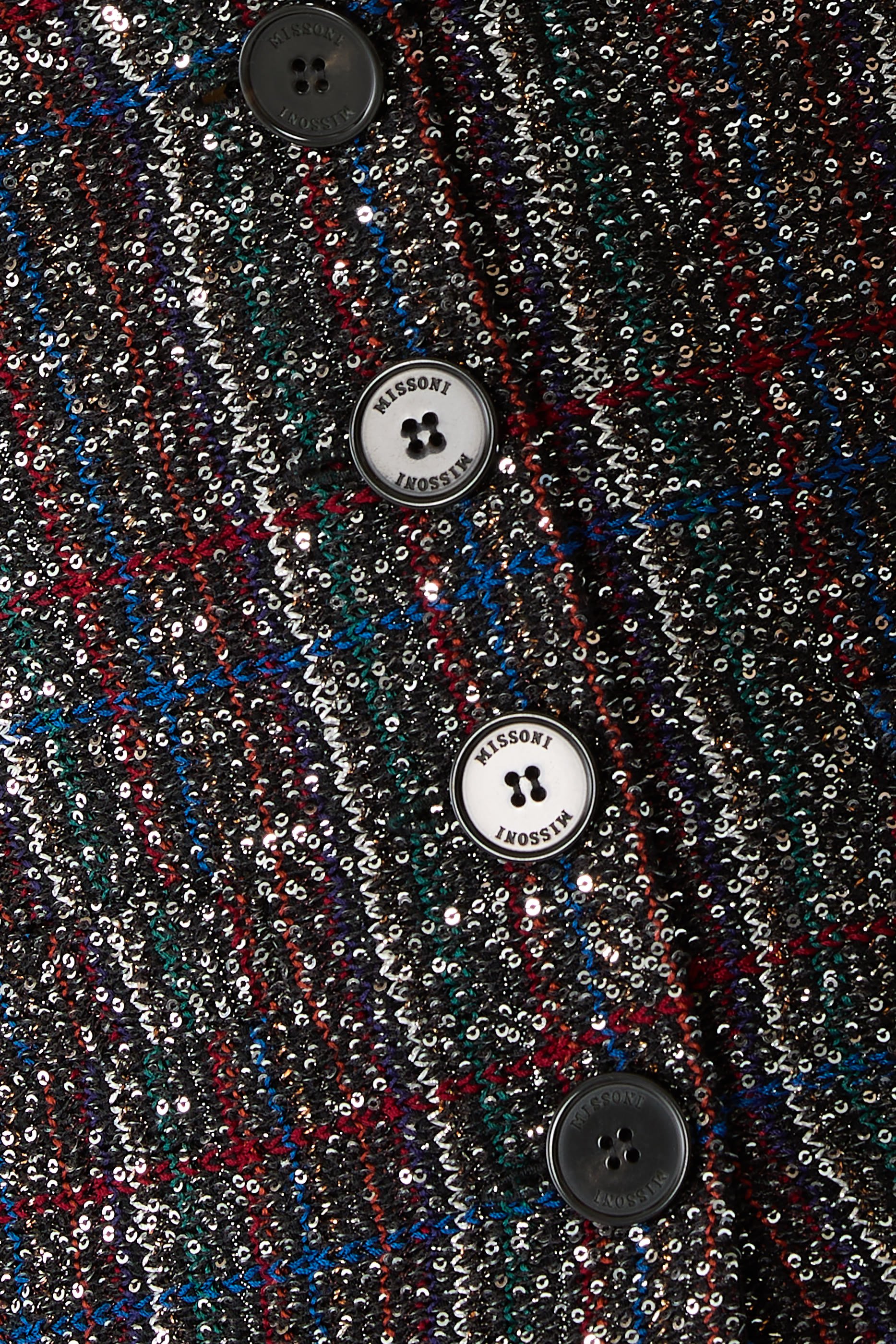 Checked Sequined Vest