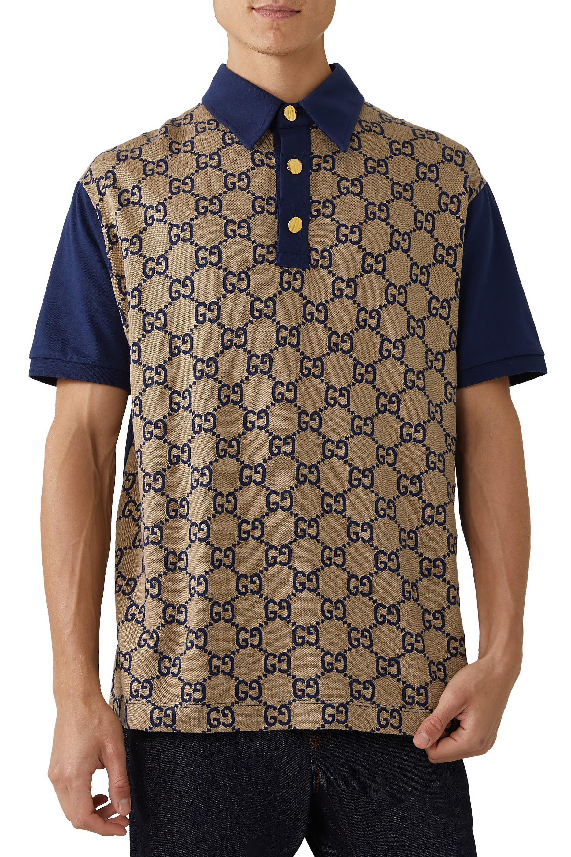 Maxi GG Silk Cotton Polo
