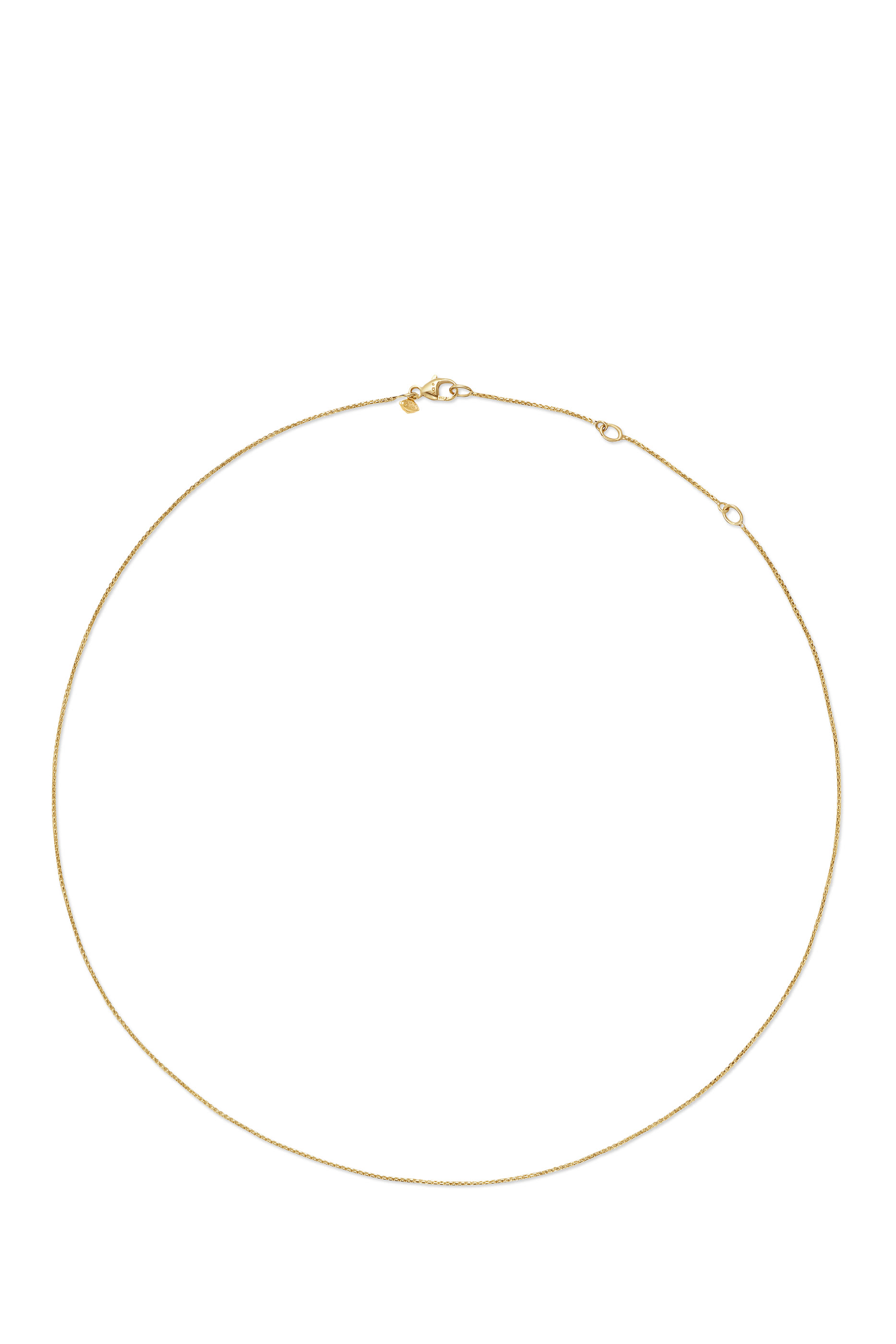 18in Small Box Chain, 18k Yellow Gold