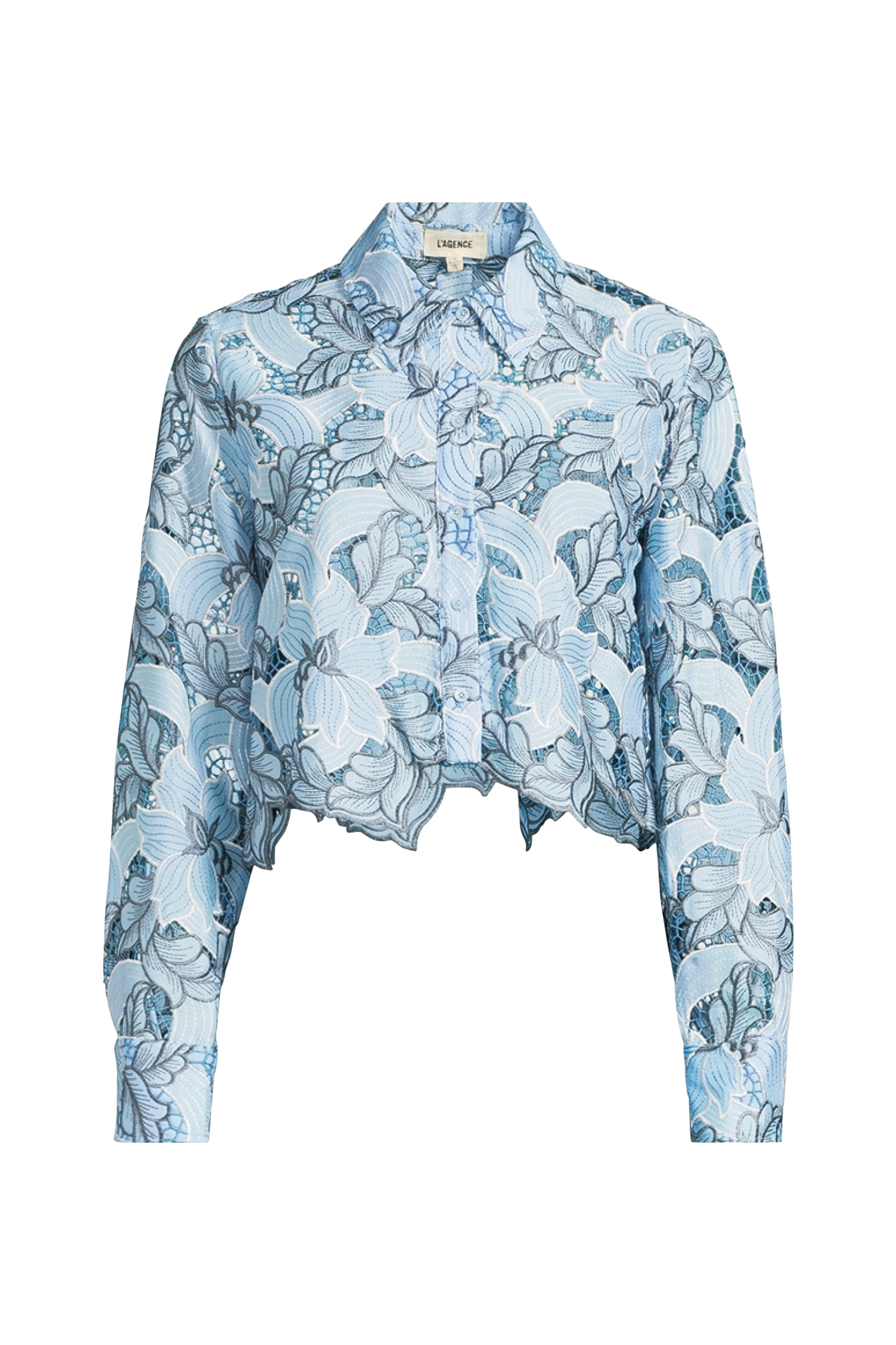 Akemi Cropped Eyelet Blouse