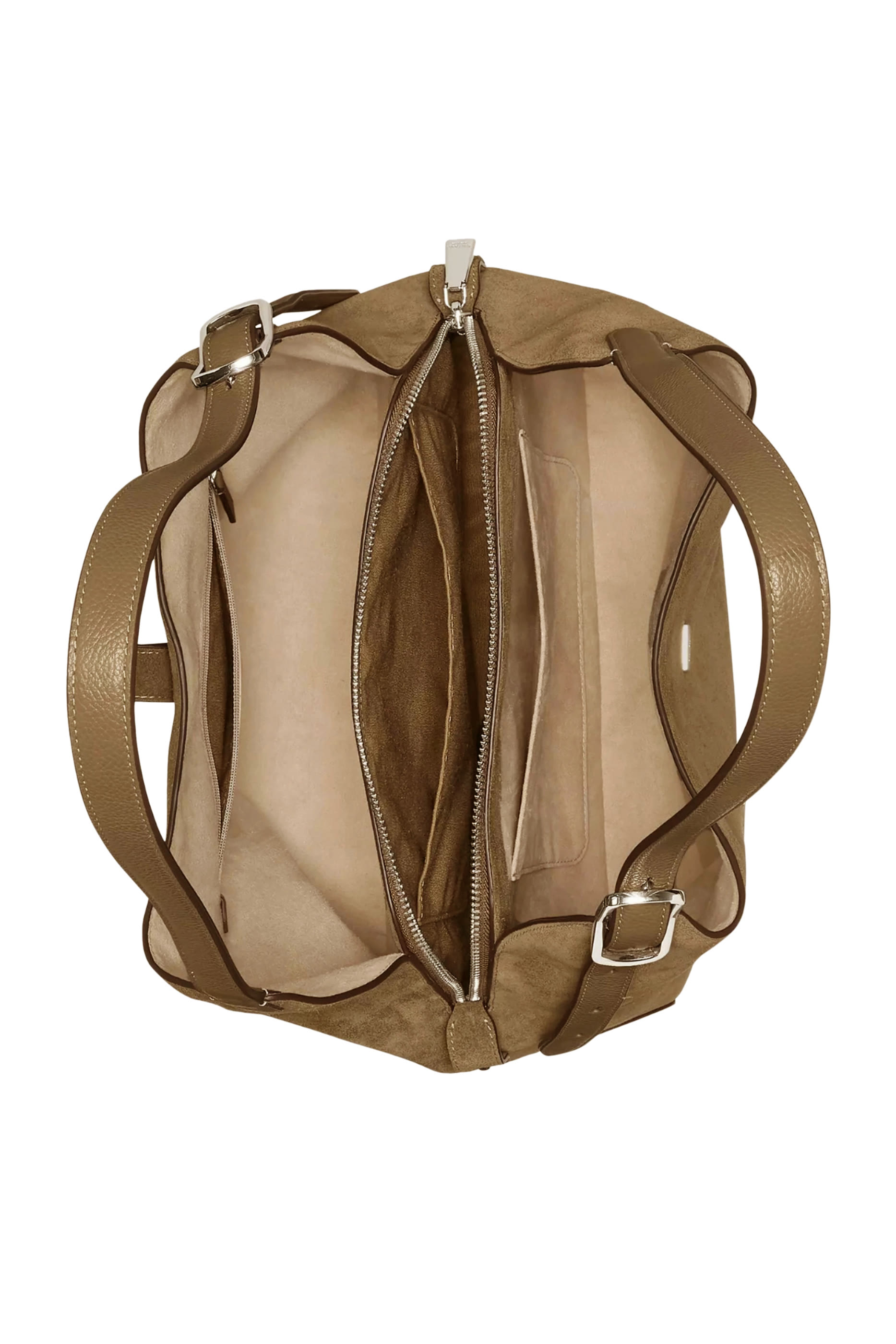 Deco Suede Crossbody Tote Bag