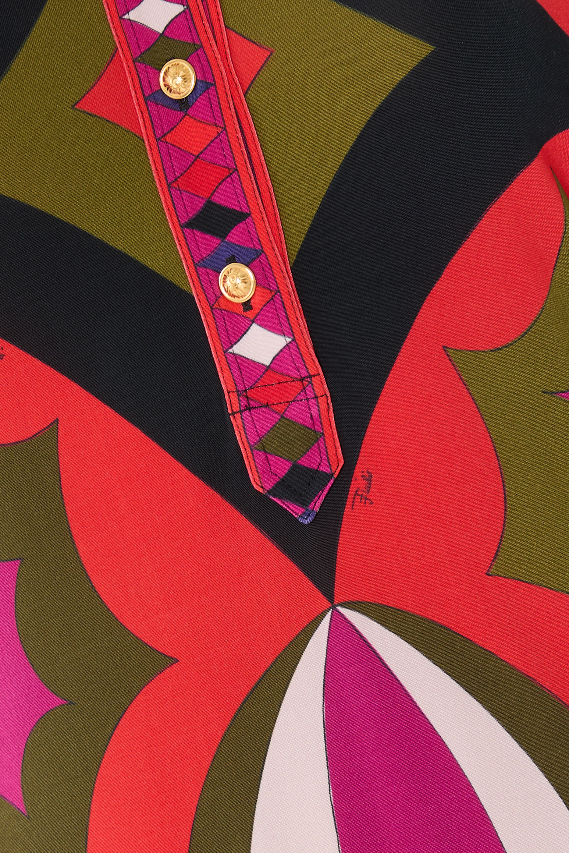 Collane Print Jersey Satin Dress