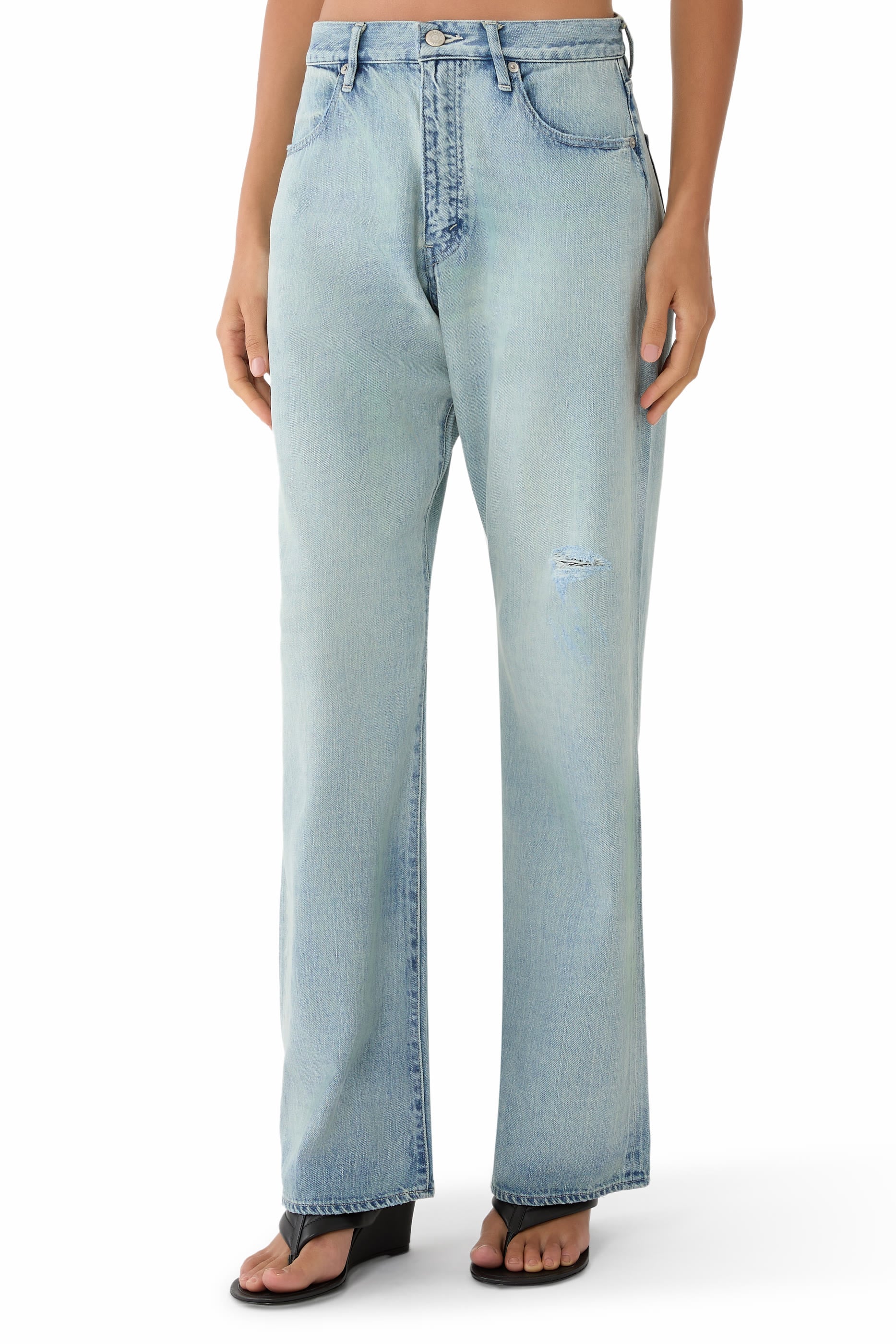 Faded Selvedge Light Denim Pants 