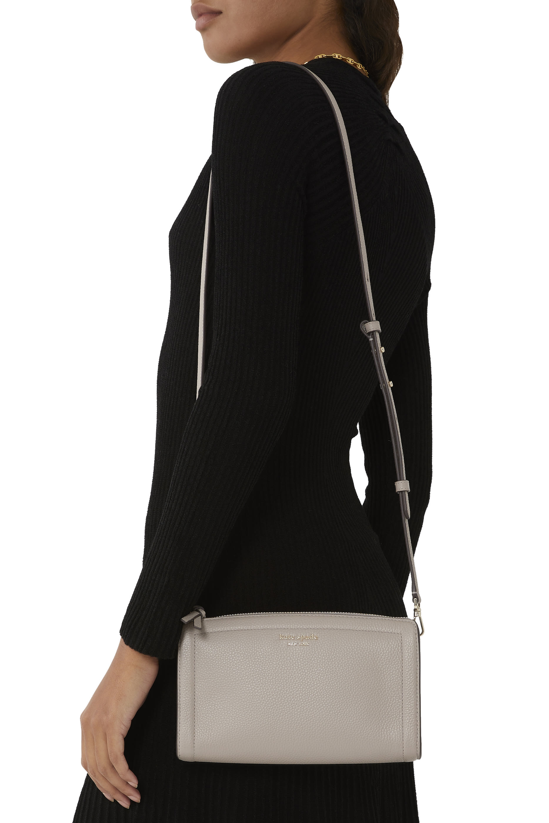 Knott Pebbled Leather Small Crossbody Bag