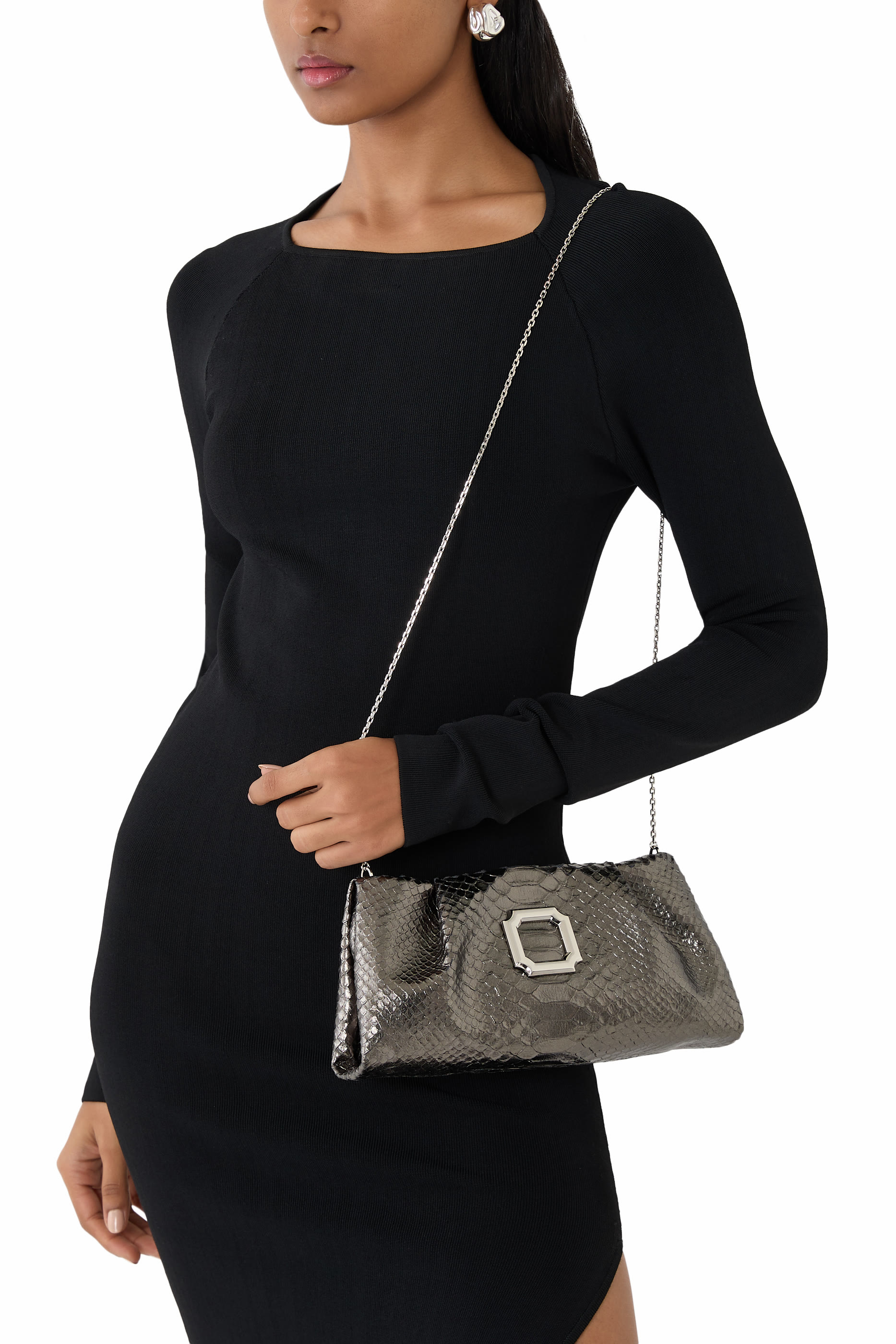 Vittoria Satin Clutch Bag