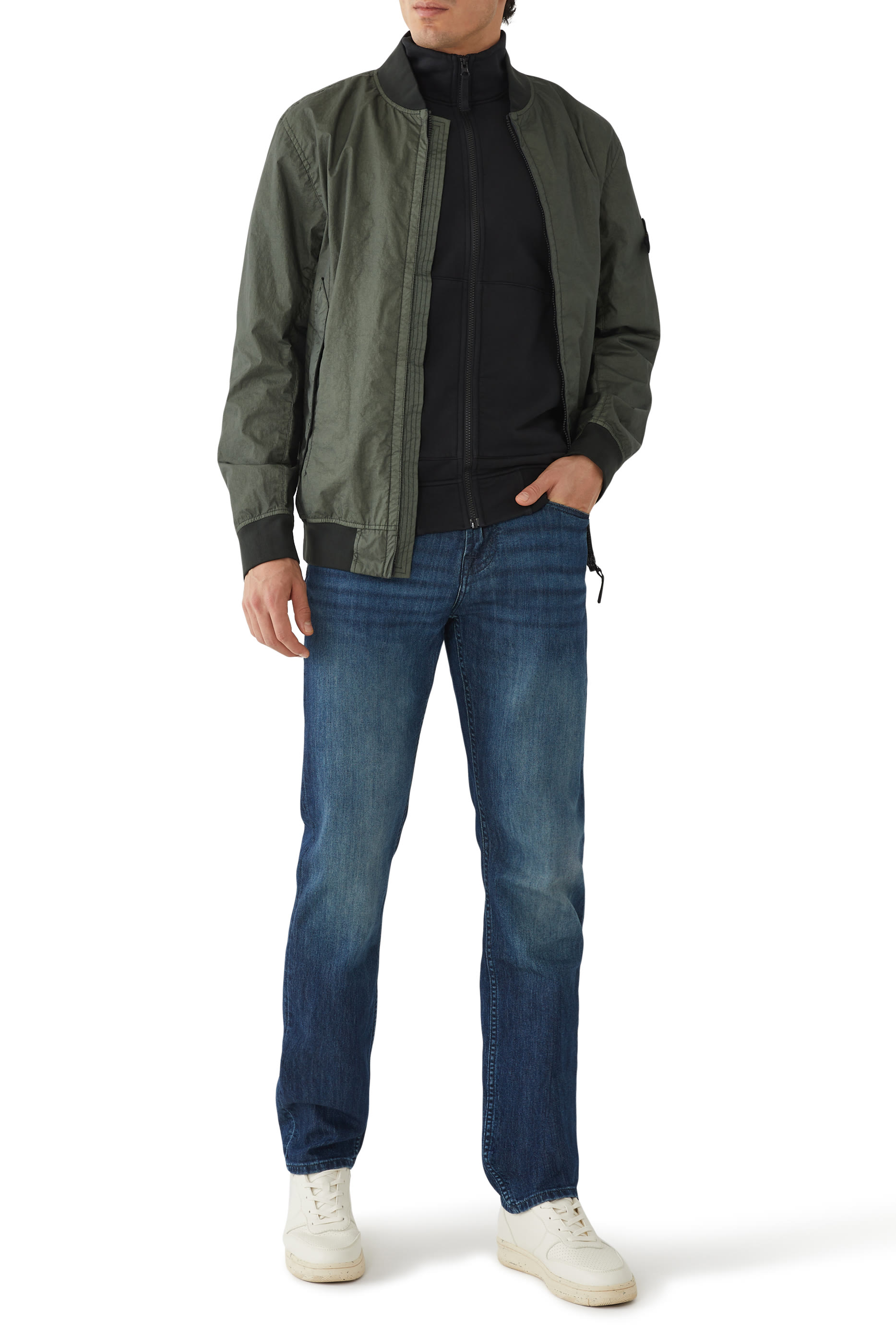 Crinkle Reps Bomber Jacket