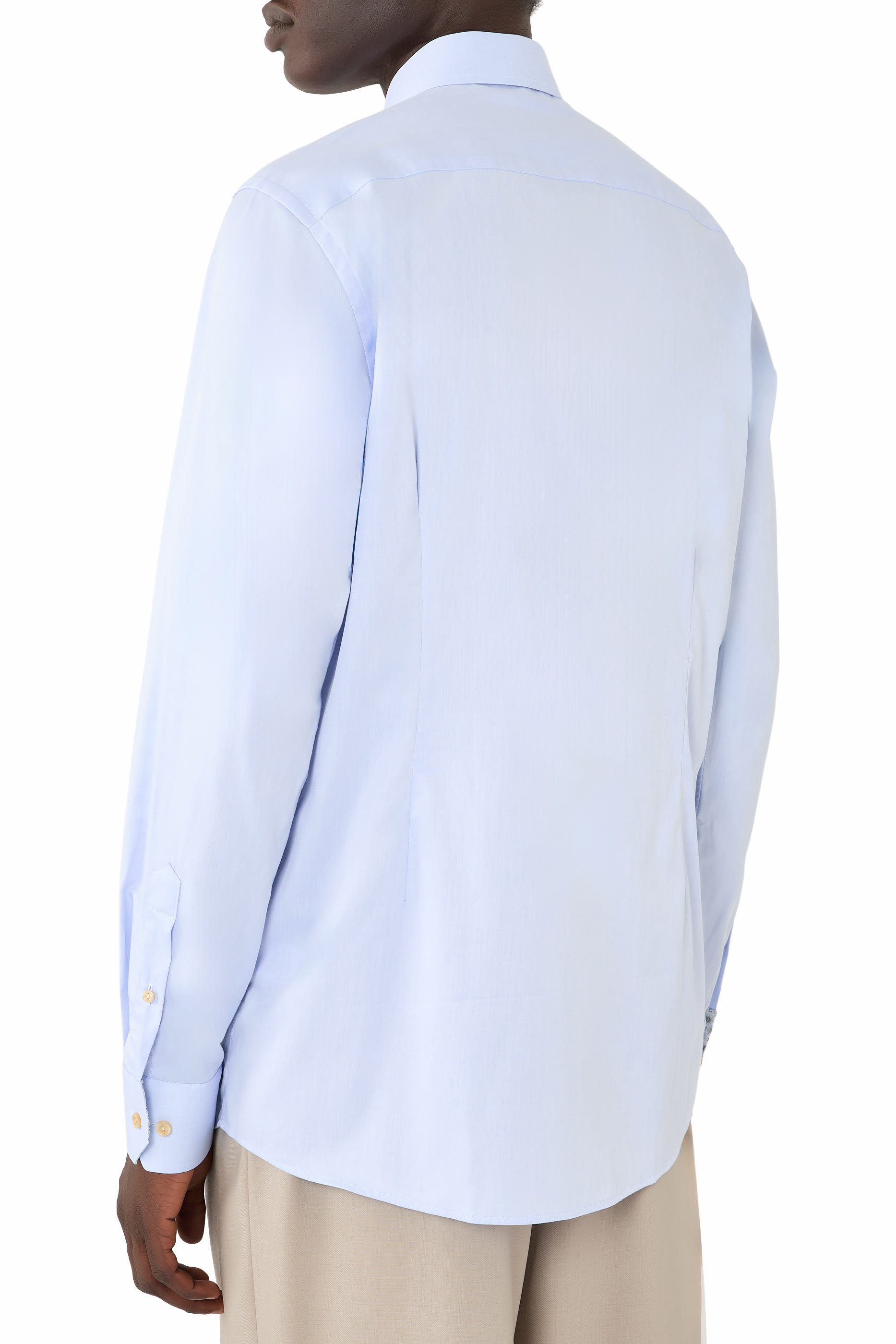 Geometric Effect Signature Twill Shirt