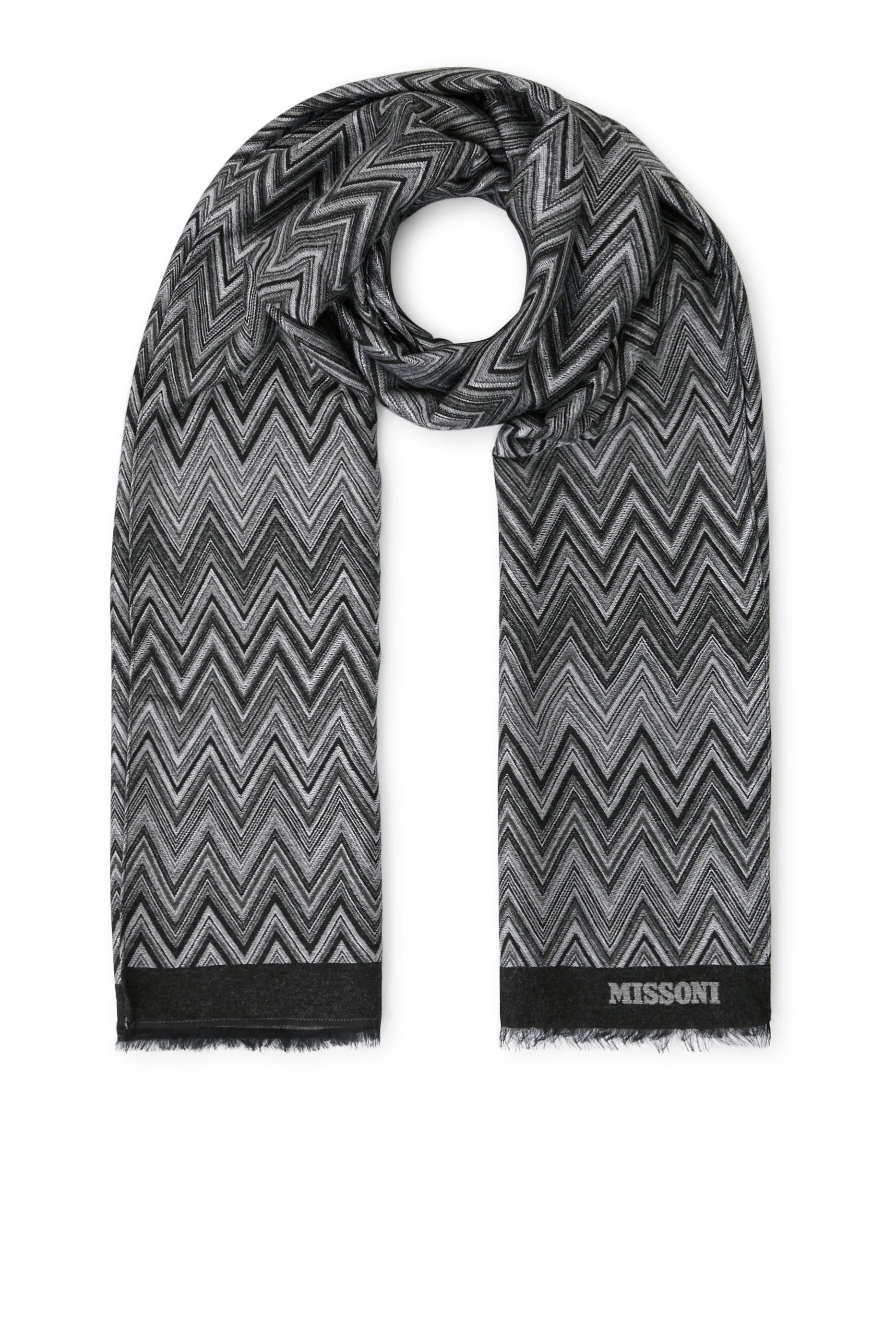 Zig Zag Knit Scarf 