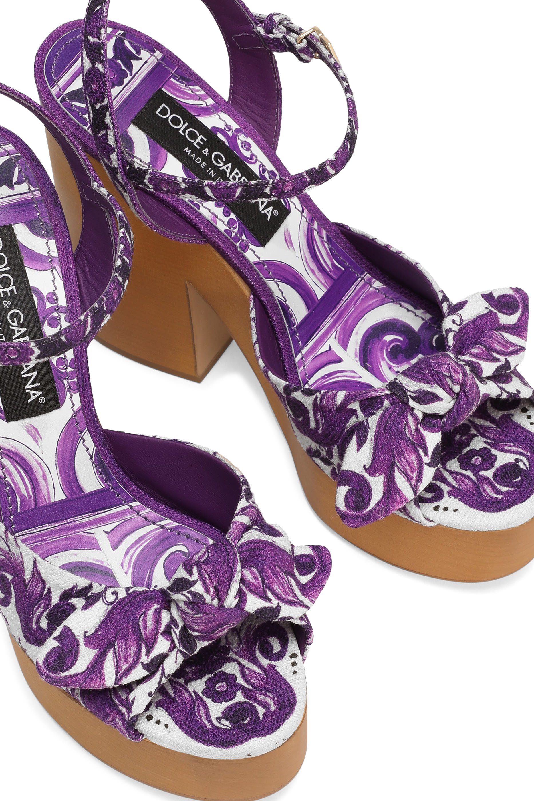 Majolica-Print 105 Wedge Sandals