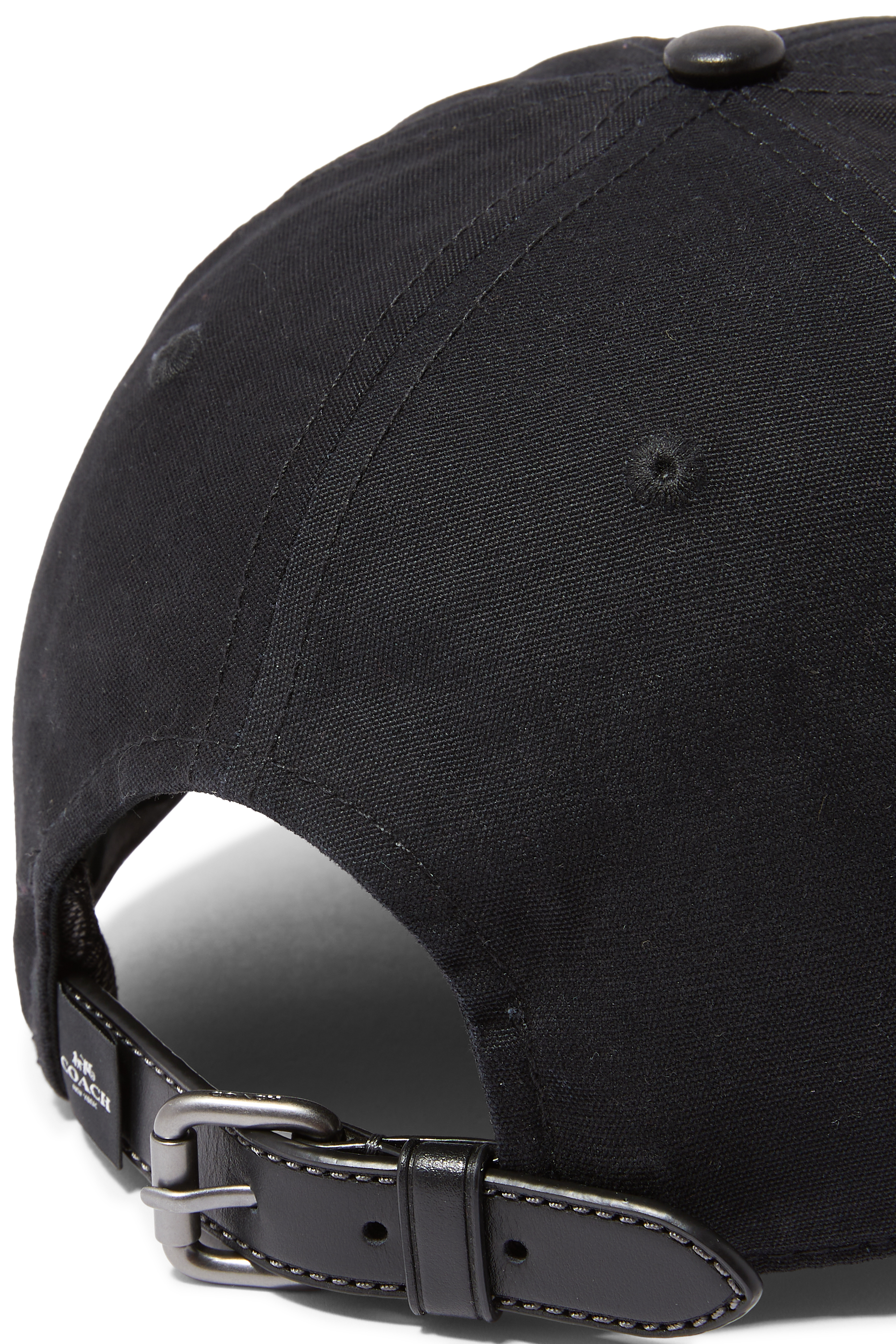 Logo Detail Canvas Baseball Cap