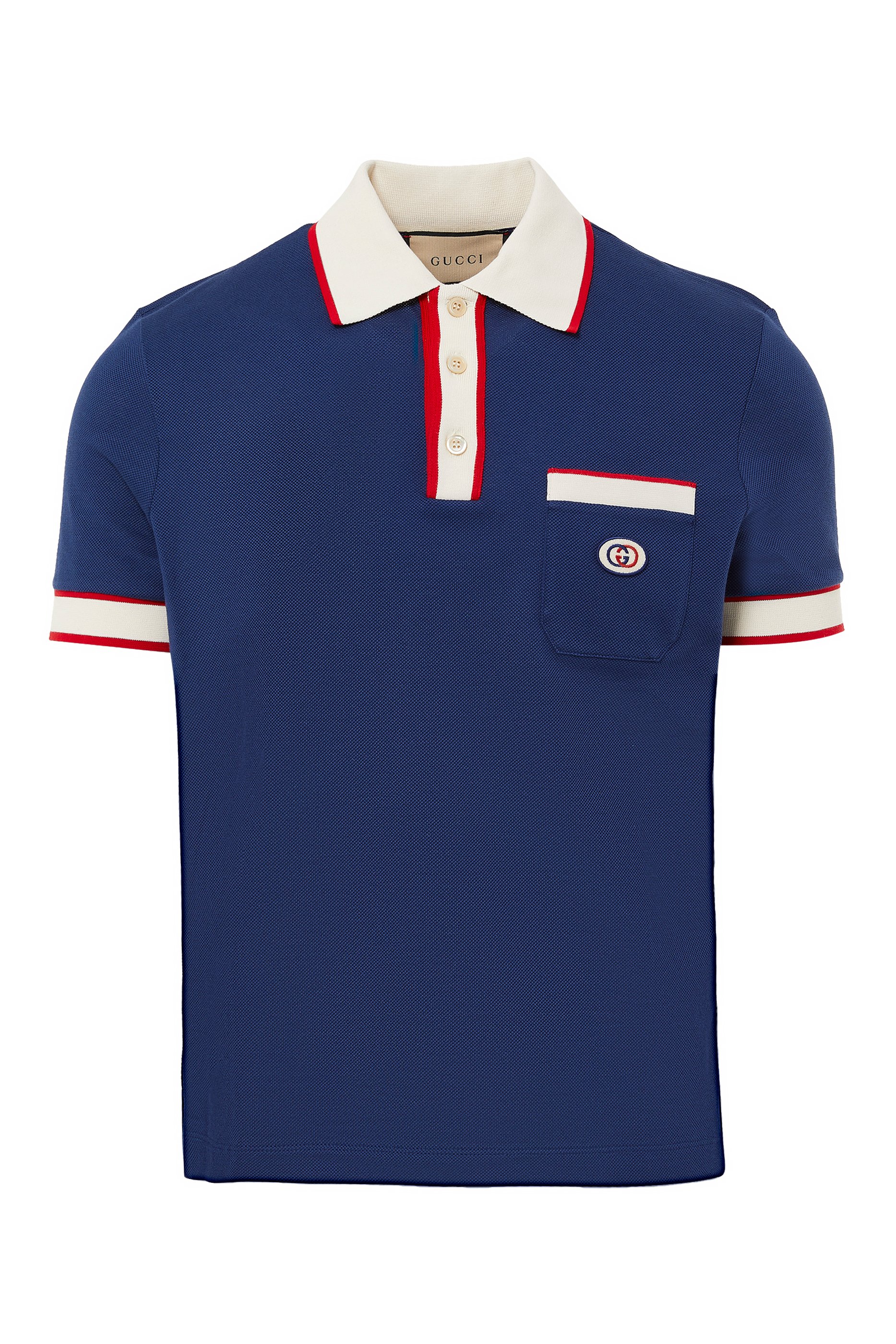 Cotton Piquet Polo with Interlocking G