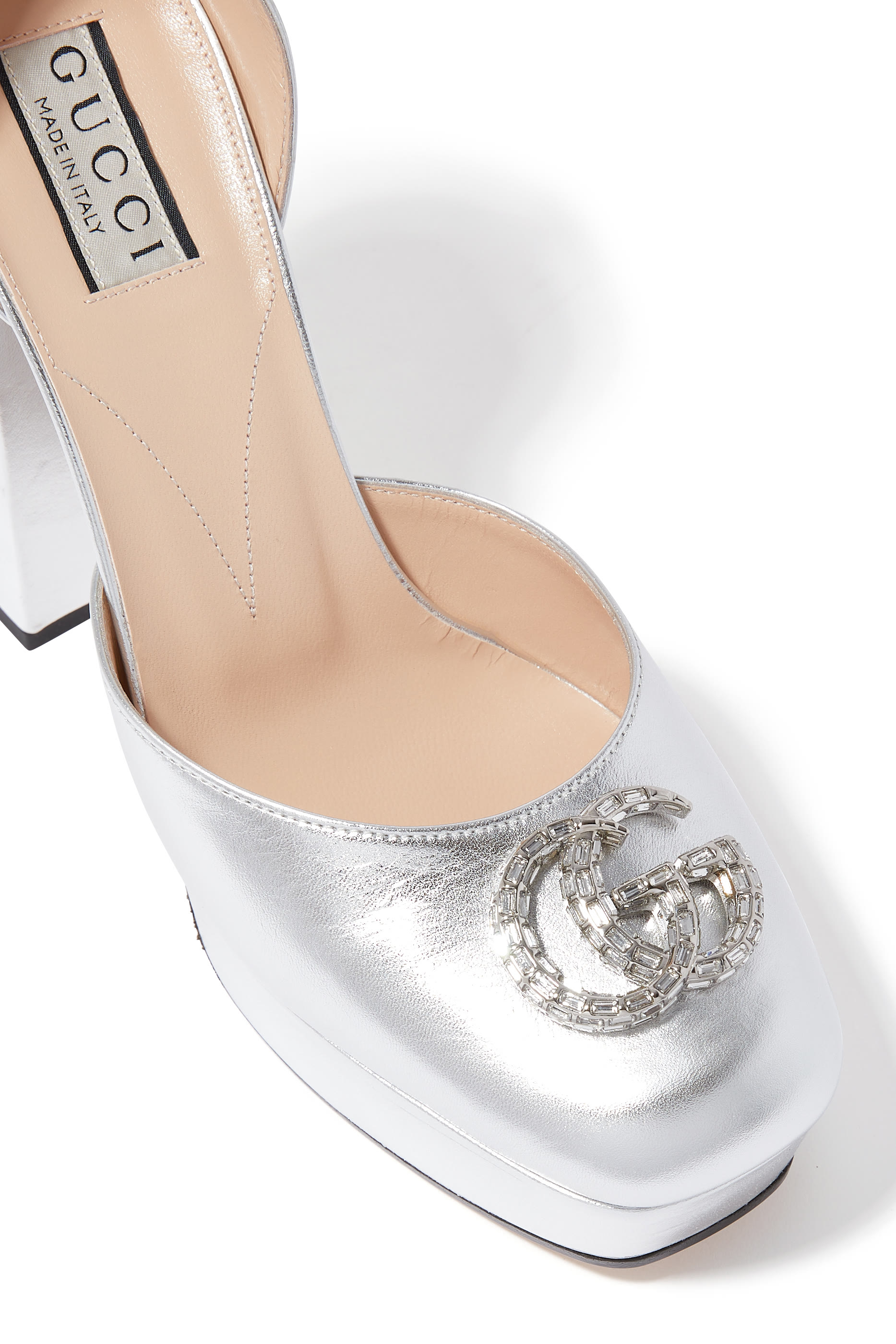 Double G 115 Leather Platform Pumps