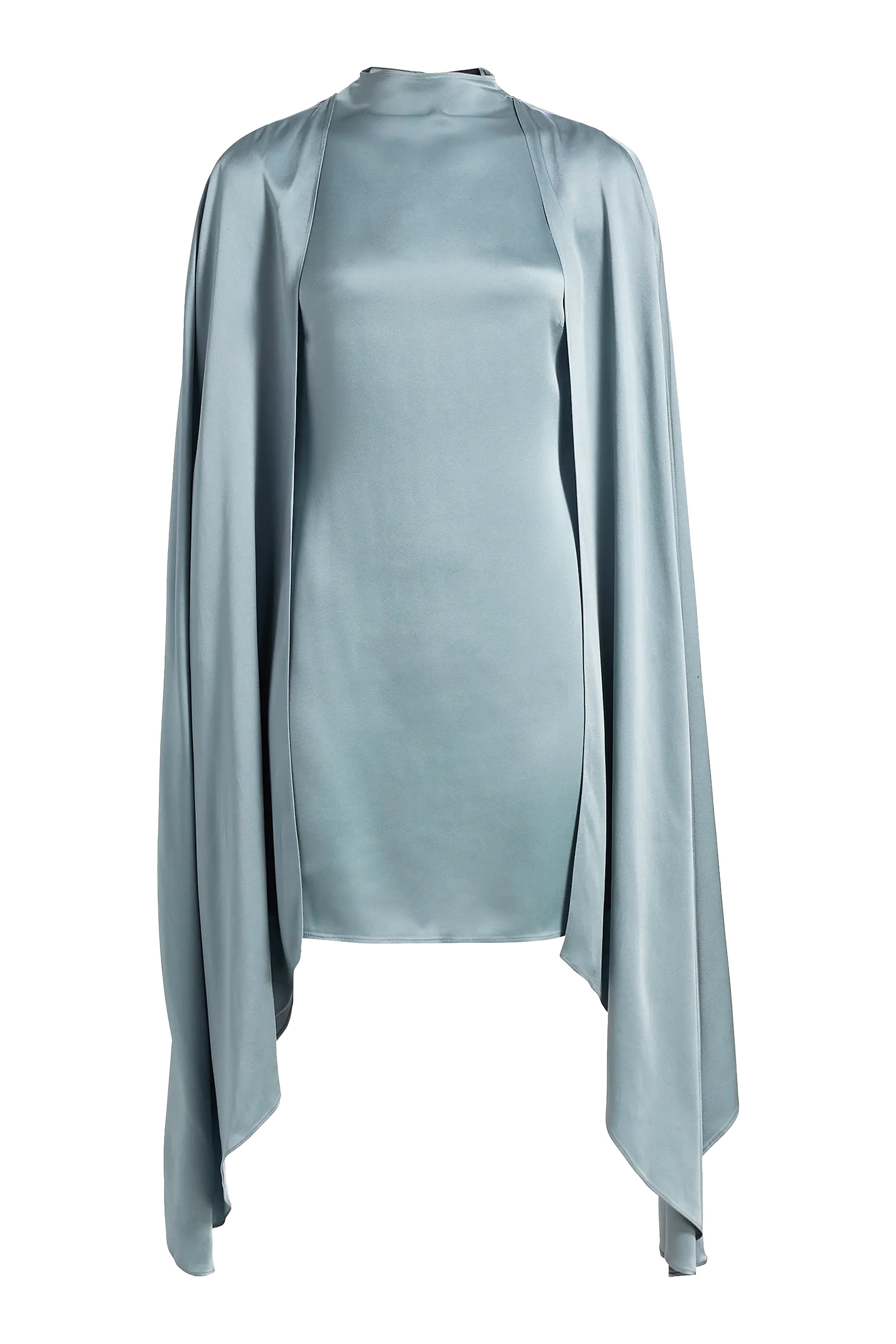 Cape Sleeves Mini Dress