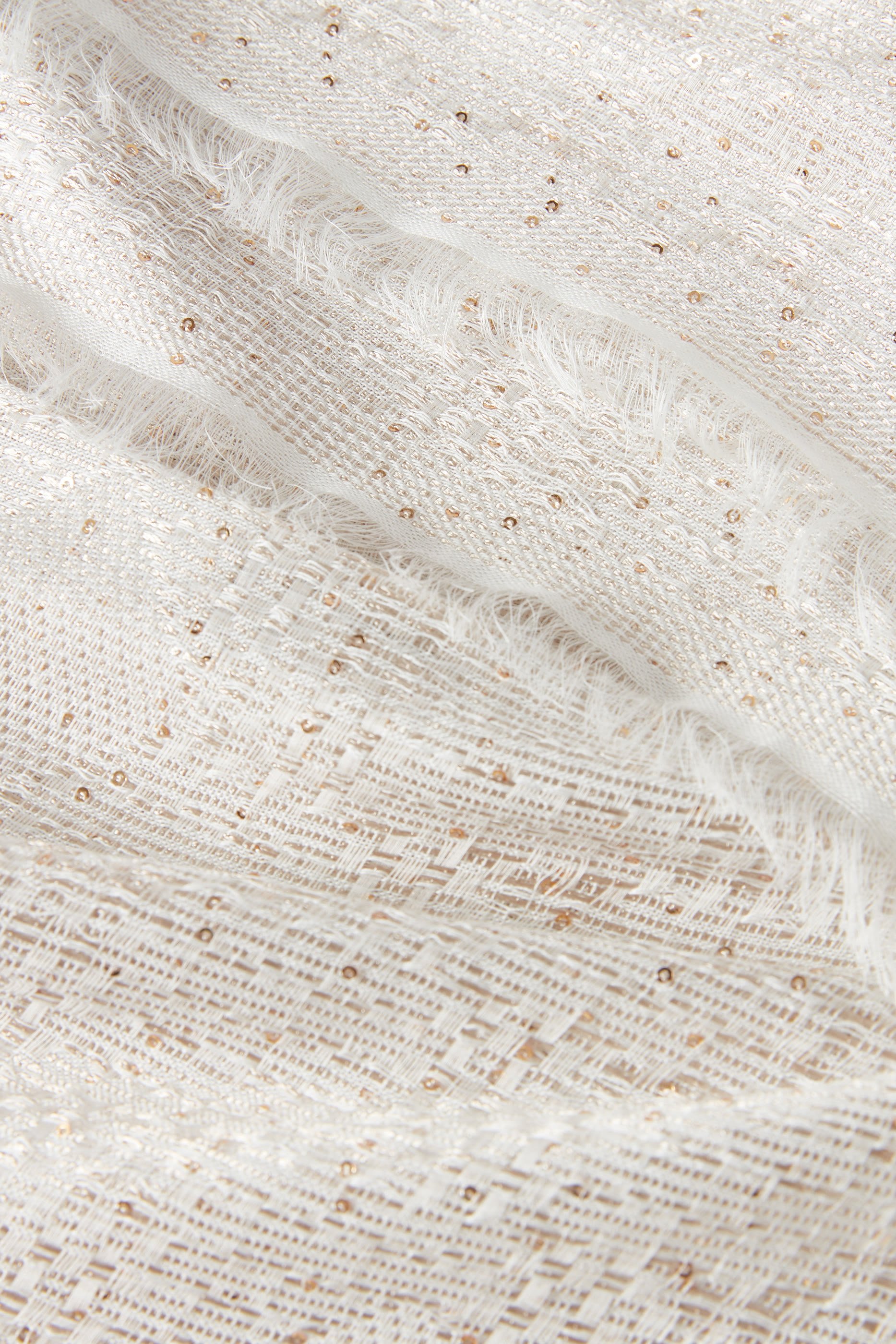 Embroidered Jacquard Scarf