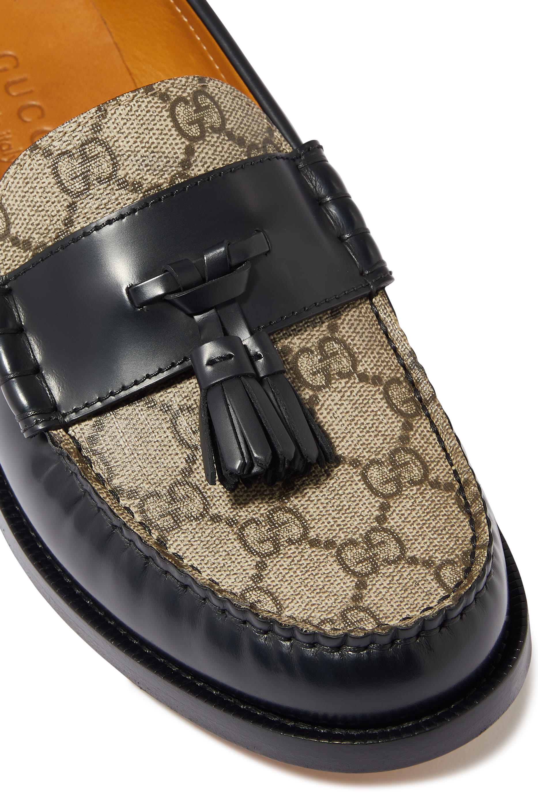 GG Leather Loafers With Tassel