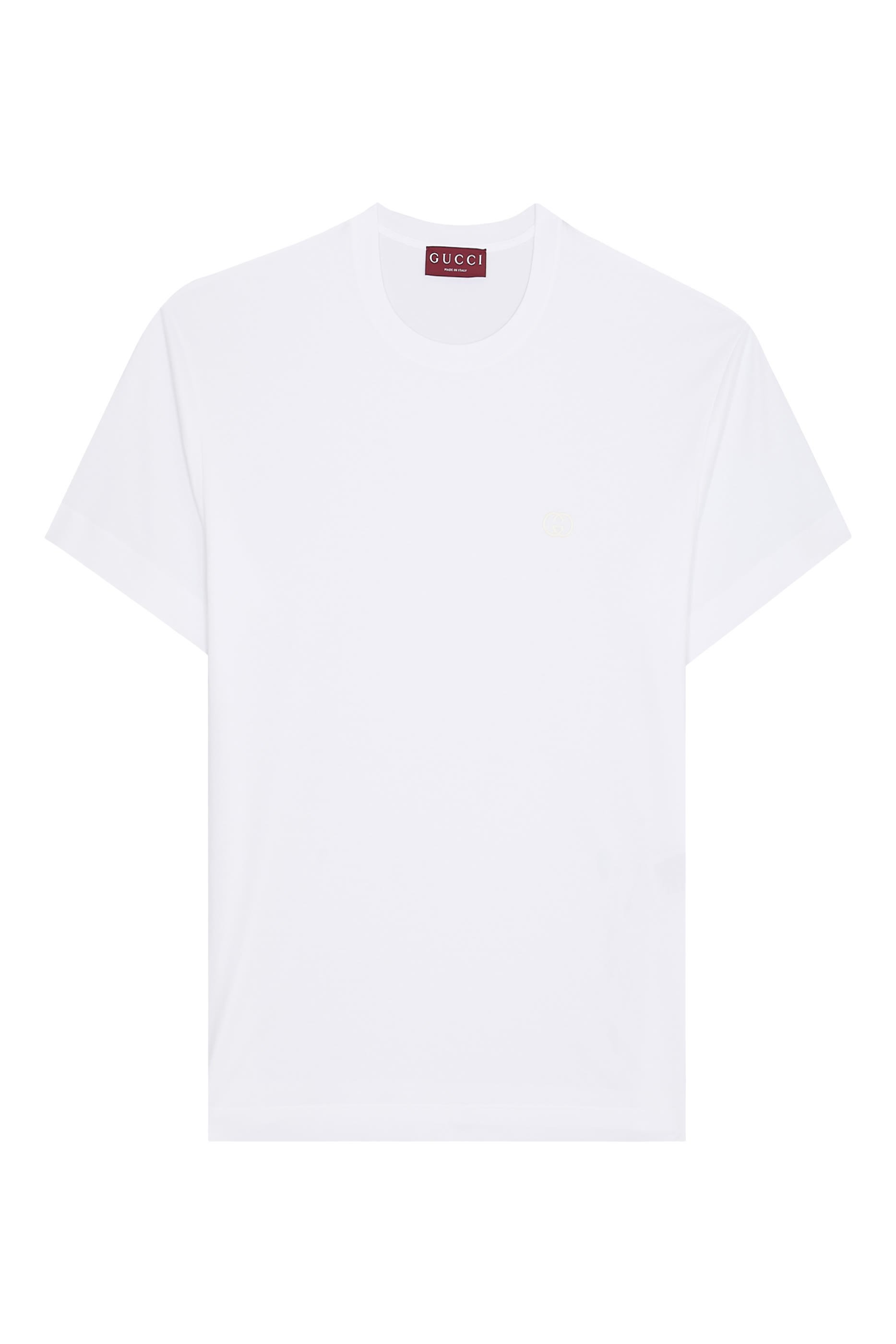 Logo Embroidery Cotton Jersey T-Shirt