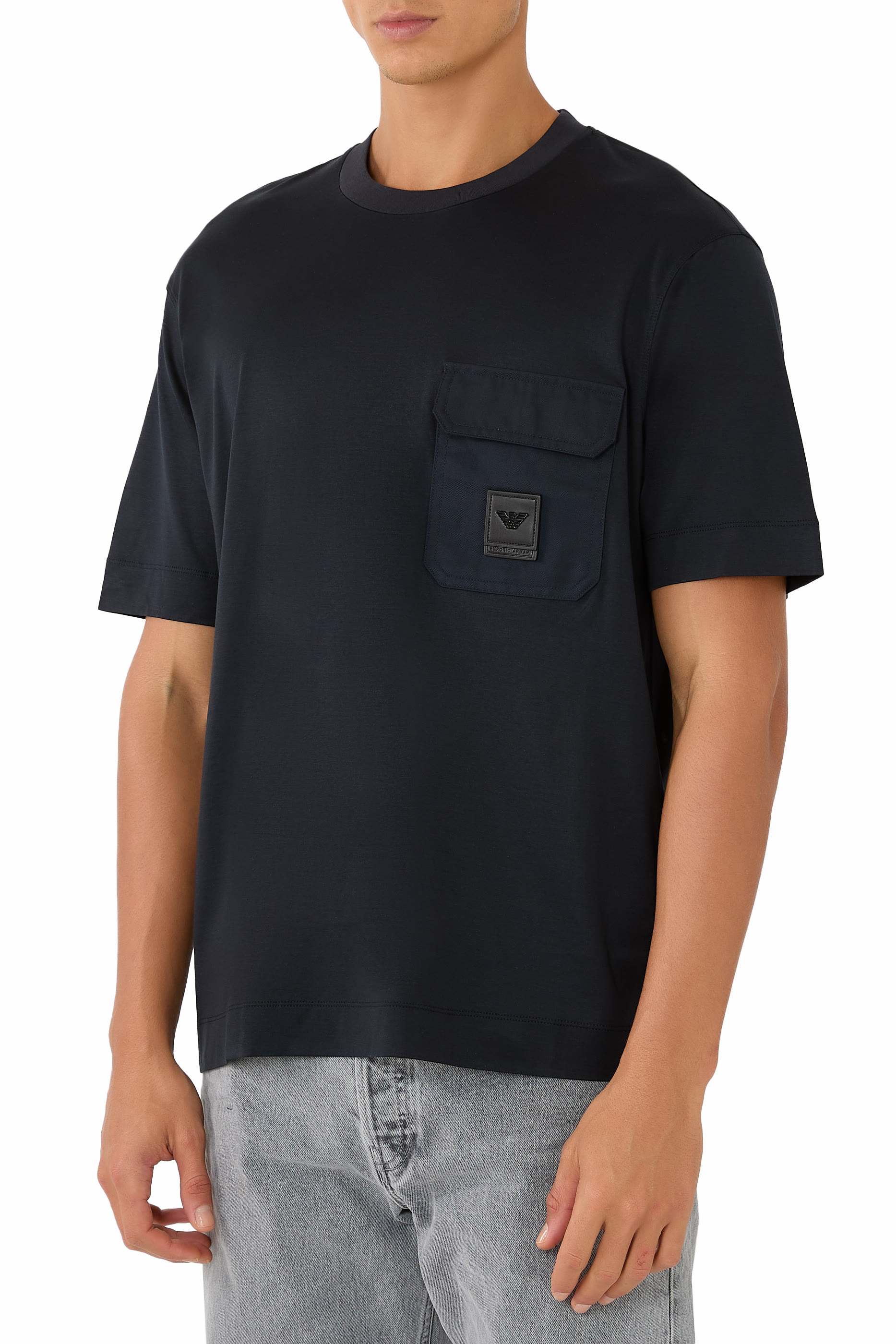 Logo Patch Pocket Regular Fit T-Shirt