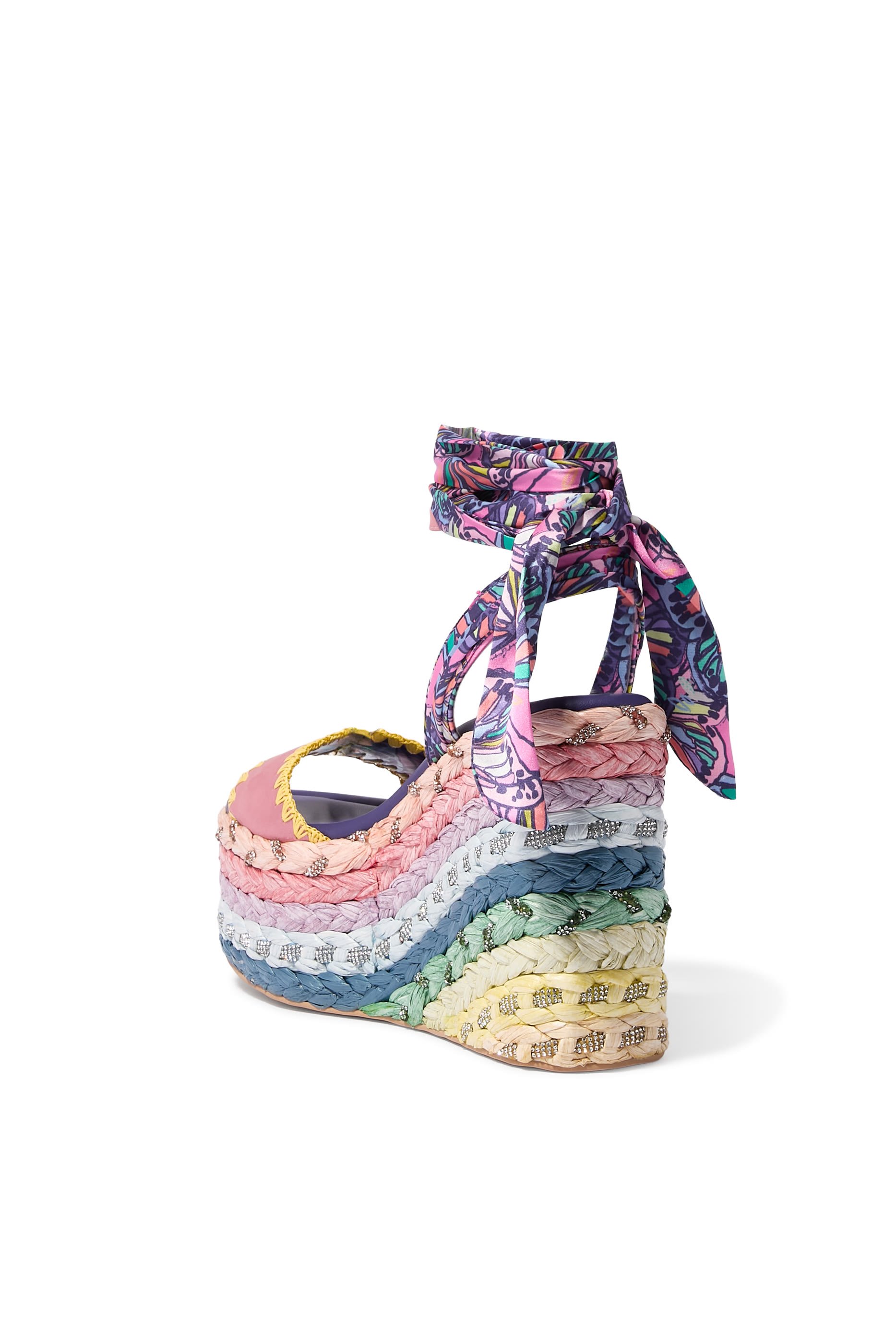 Chelsea Scarf Wedge Heels