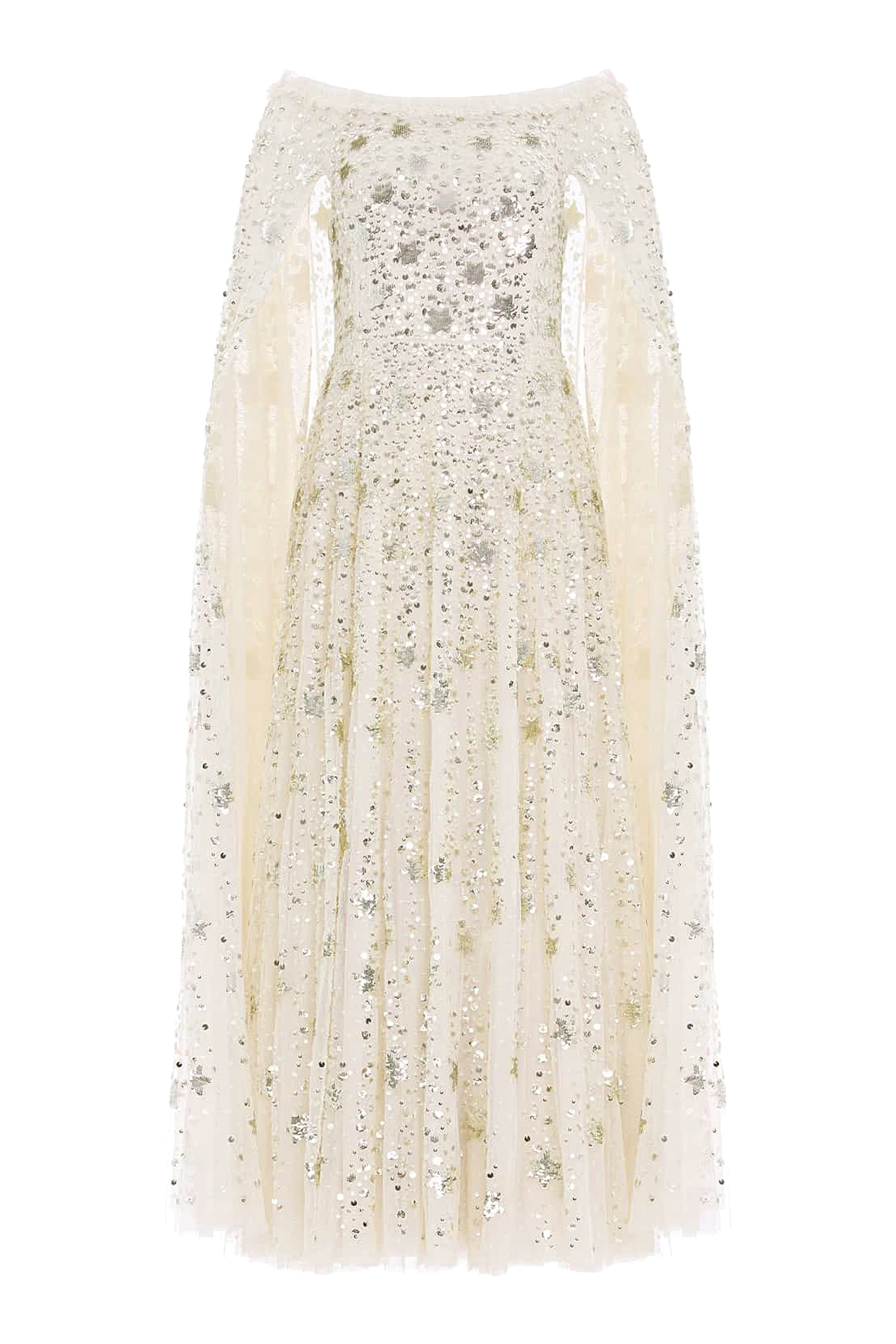 Shooting Stars Cape Ankle Gown