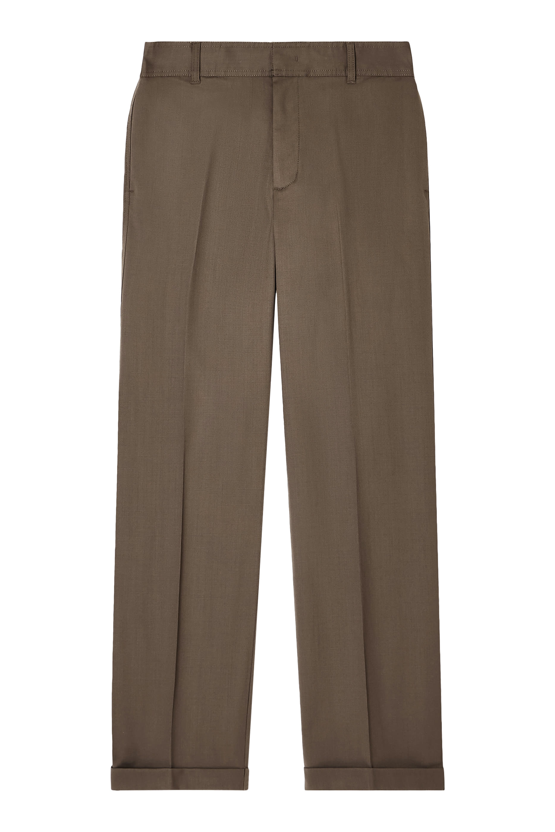 Virgin Wool Twill Trousers