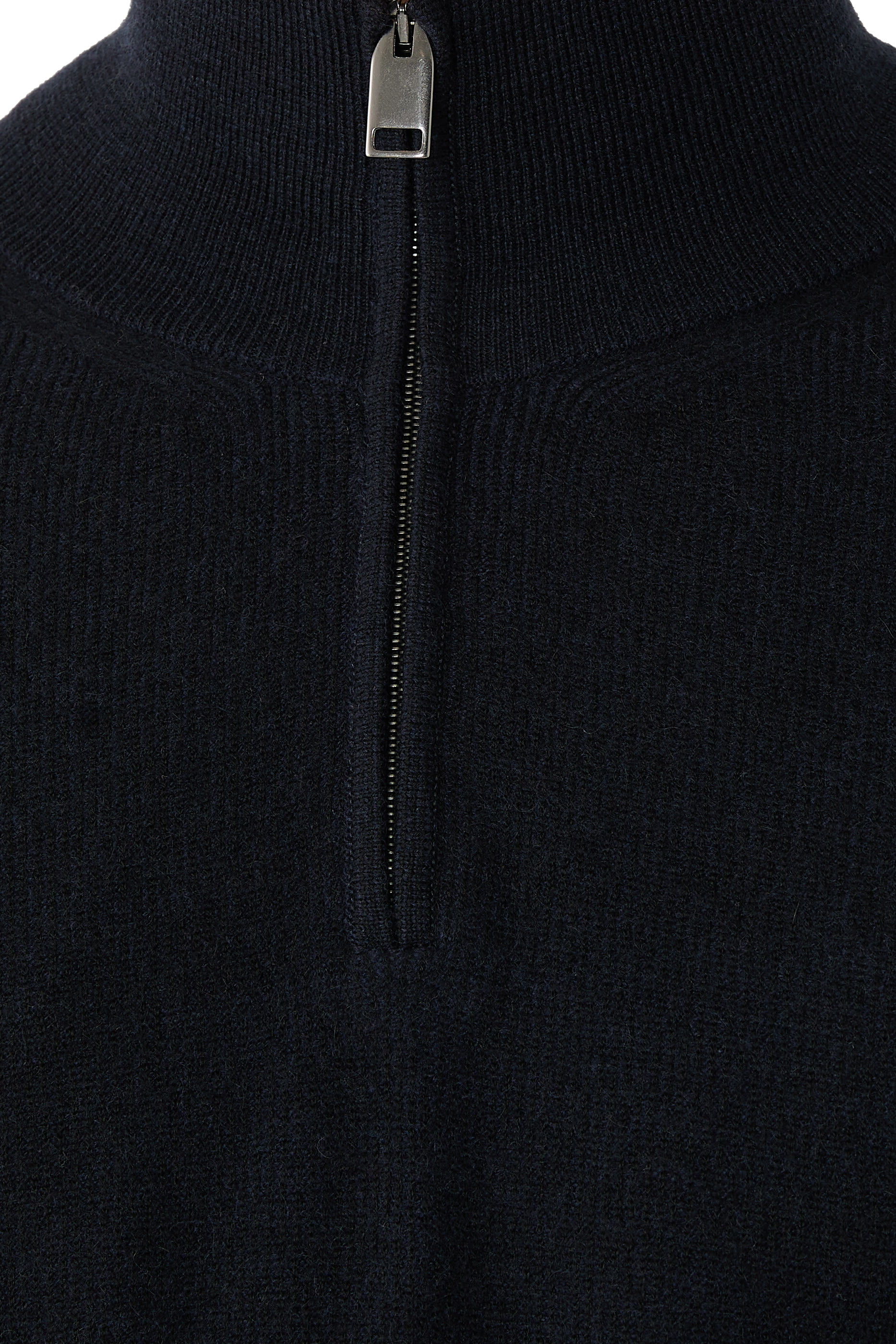 Half-Zip Mockneck Cashmere & Wool Sweater