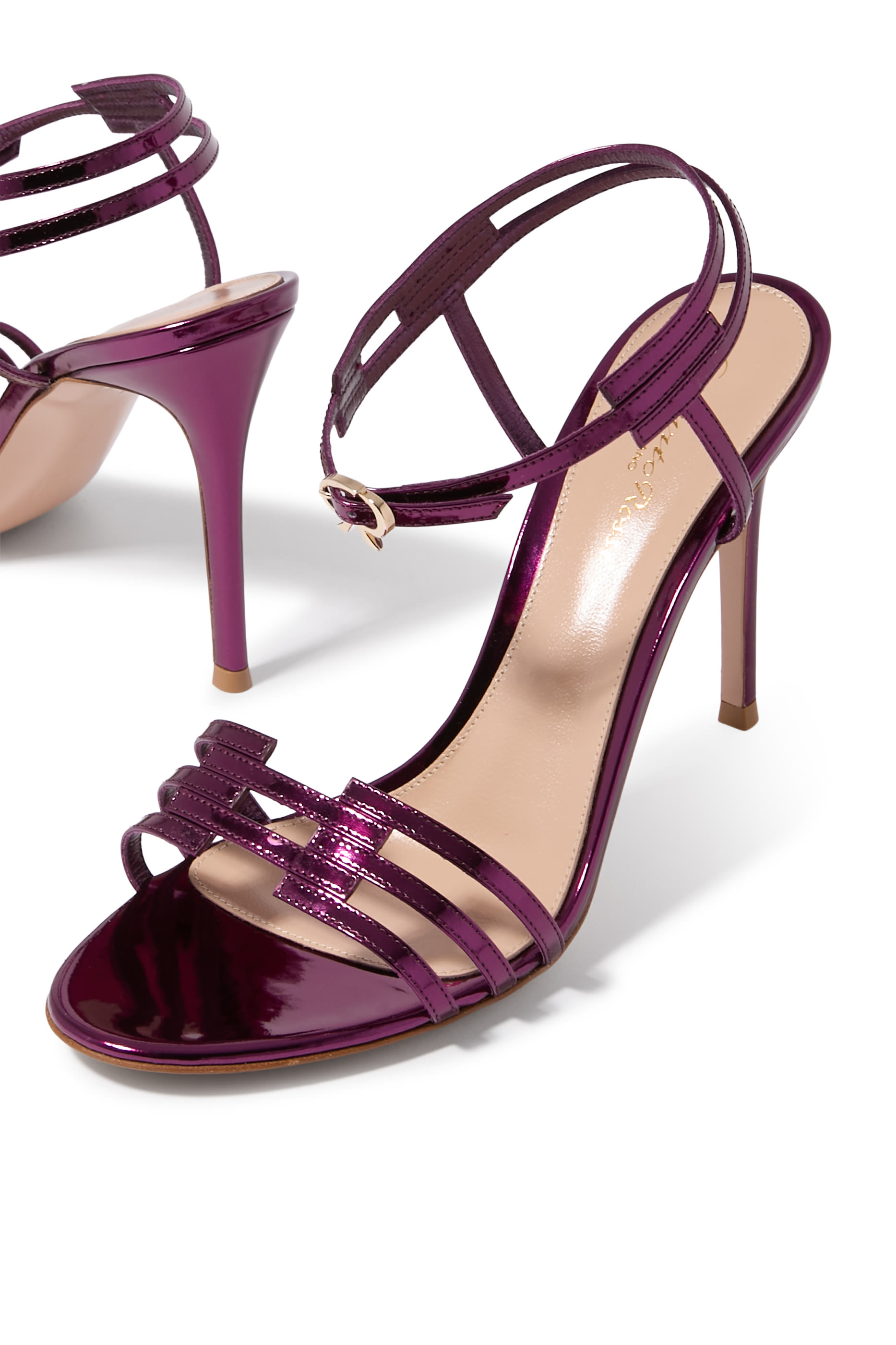 Metallic Leather 95 Sandals 