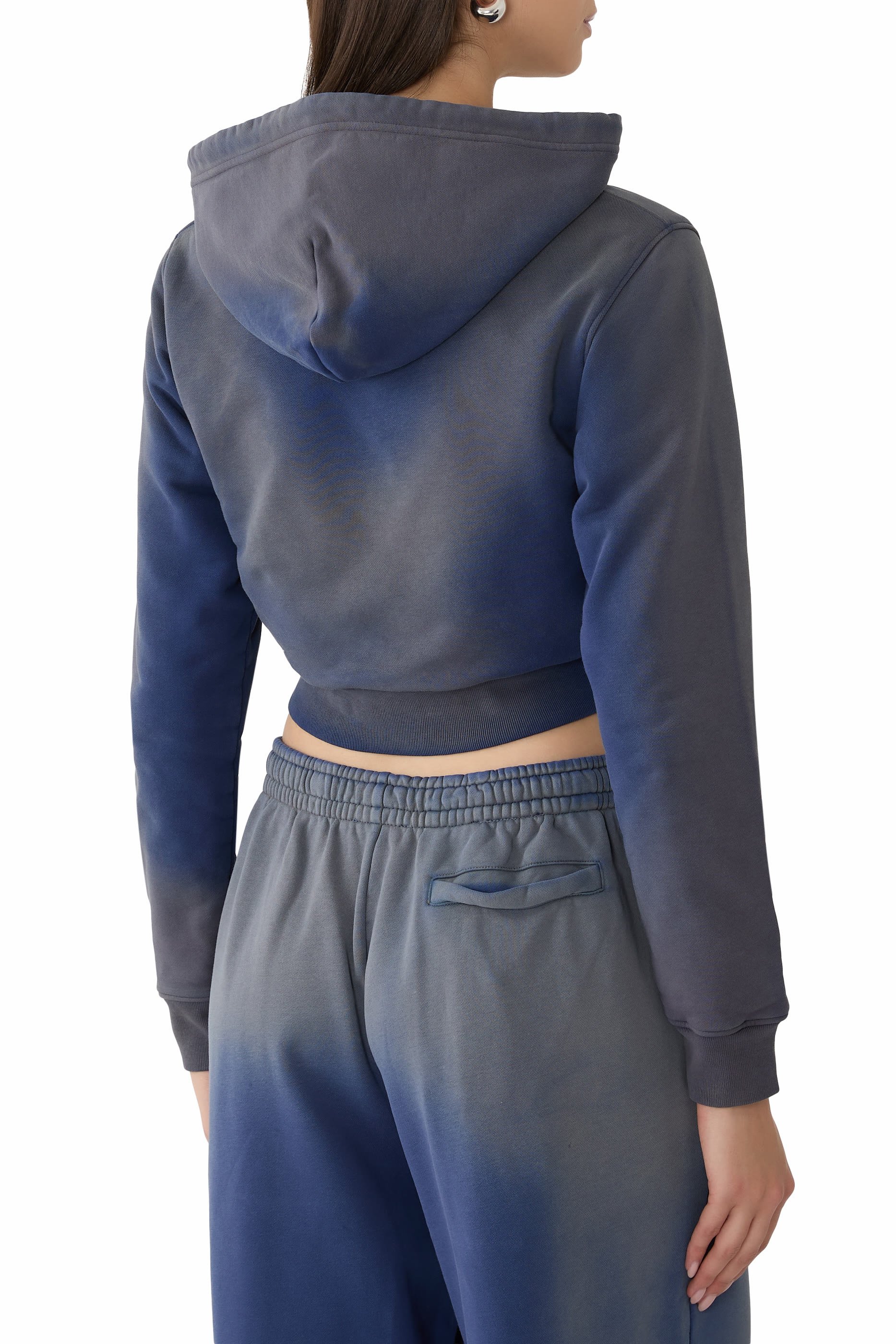 Printed Organic Cotton Crop Sweatshirt