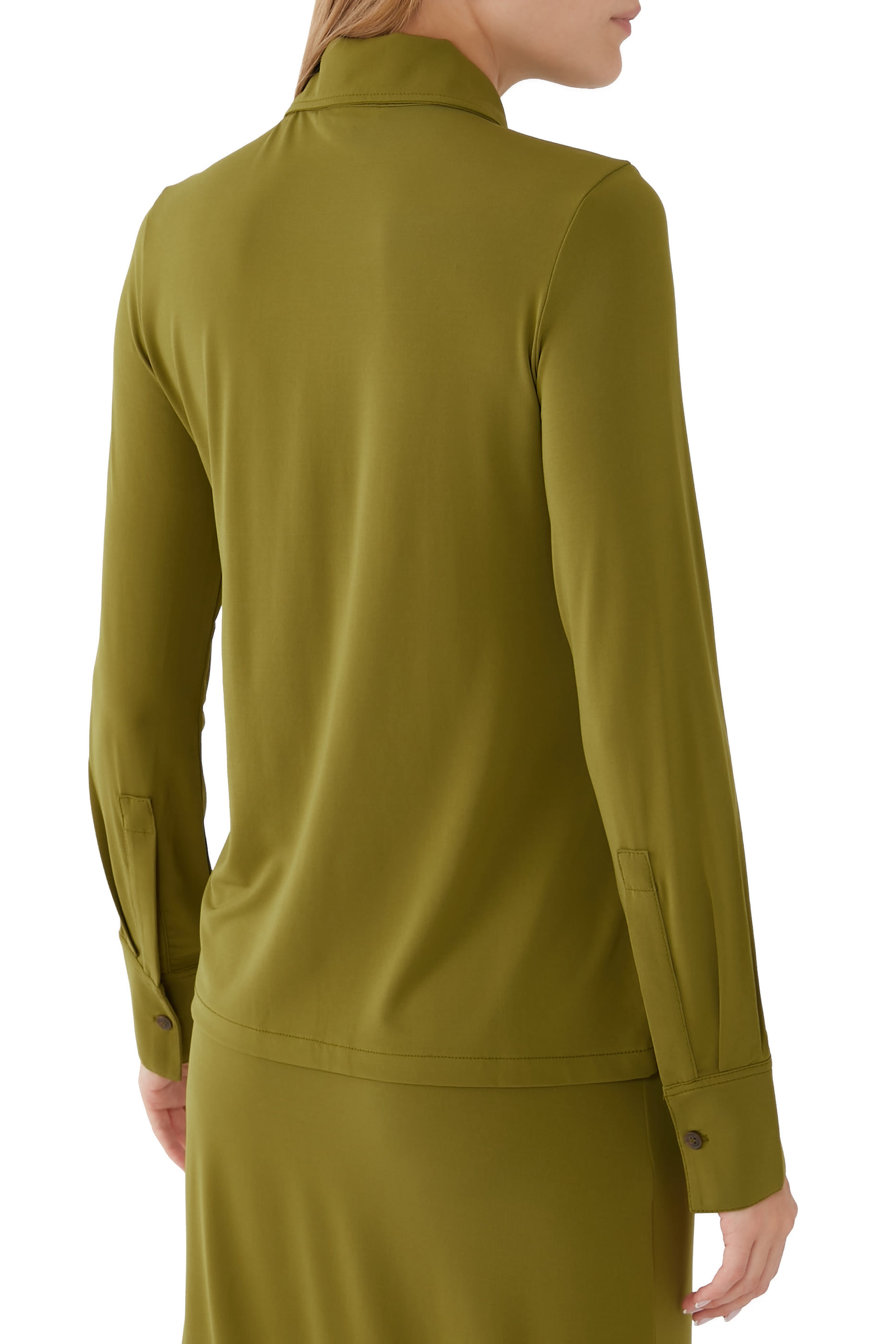 Slim Long-Sleeve Button-Front Shirt