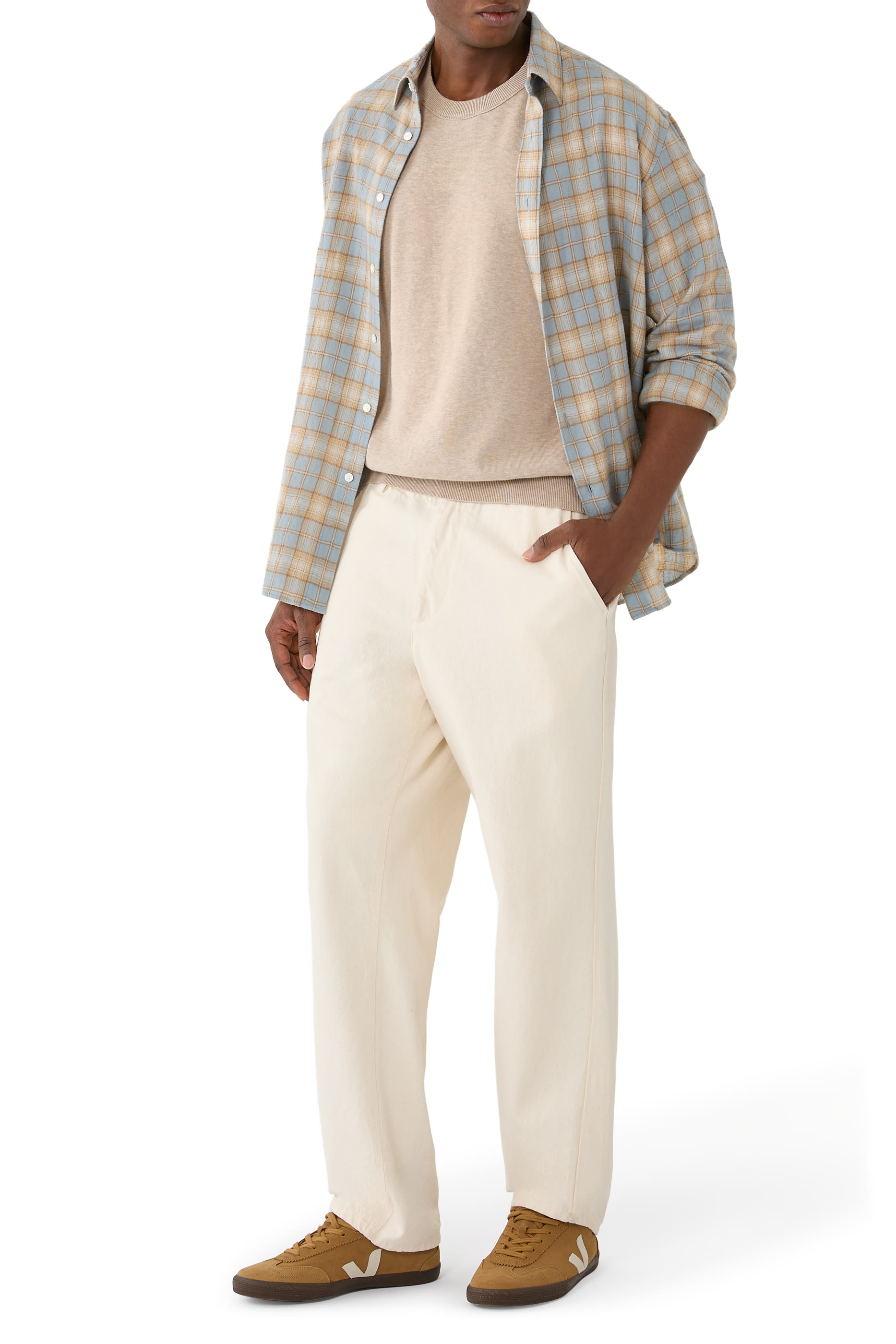  Soft Organic Cotton Crewneck Sweater 