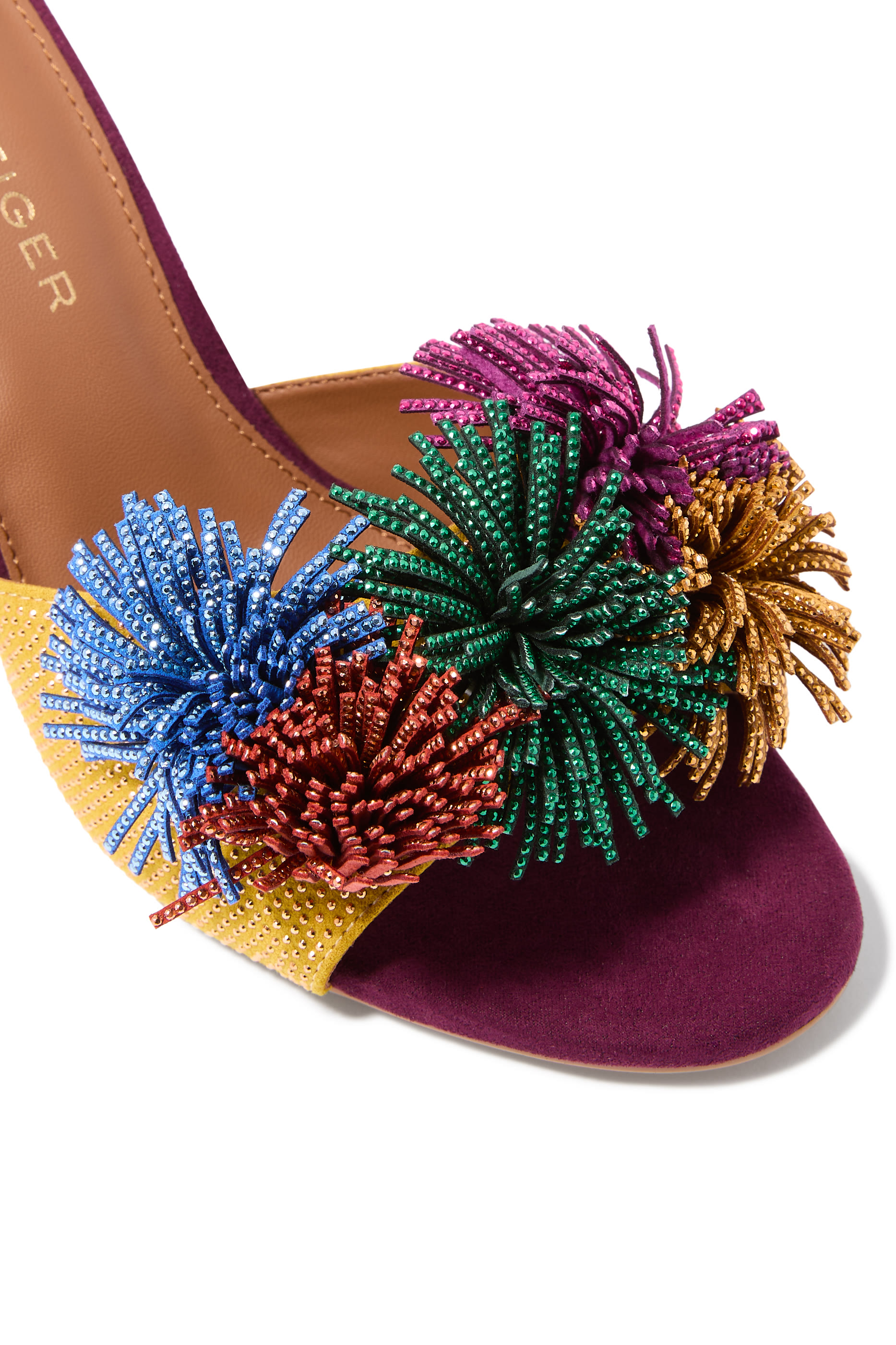 Pom Pom 70 Ankle Tie Sandals