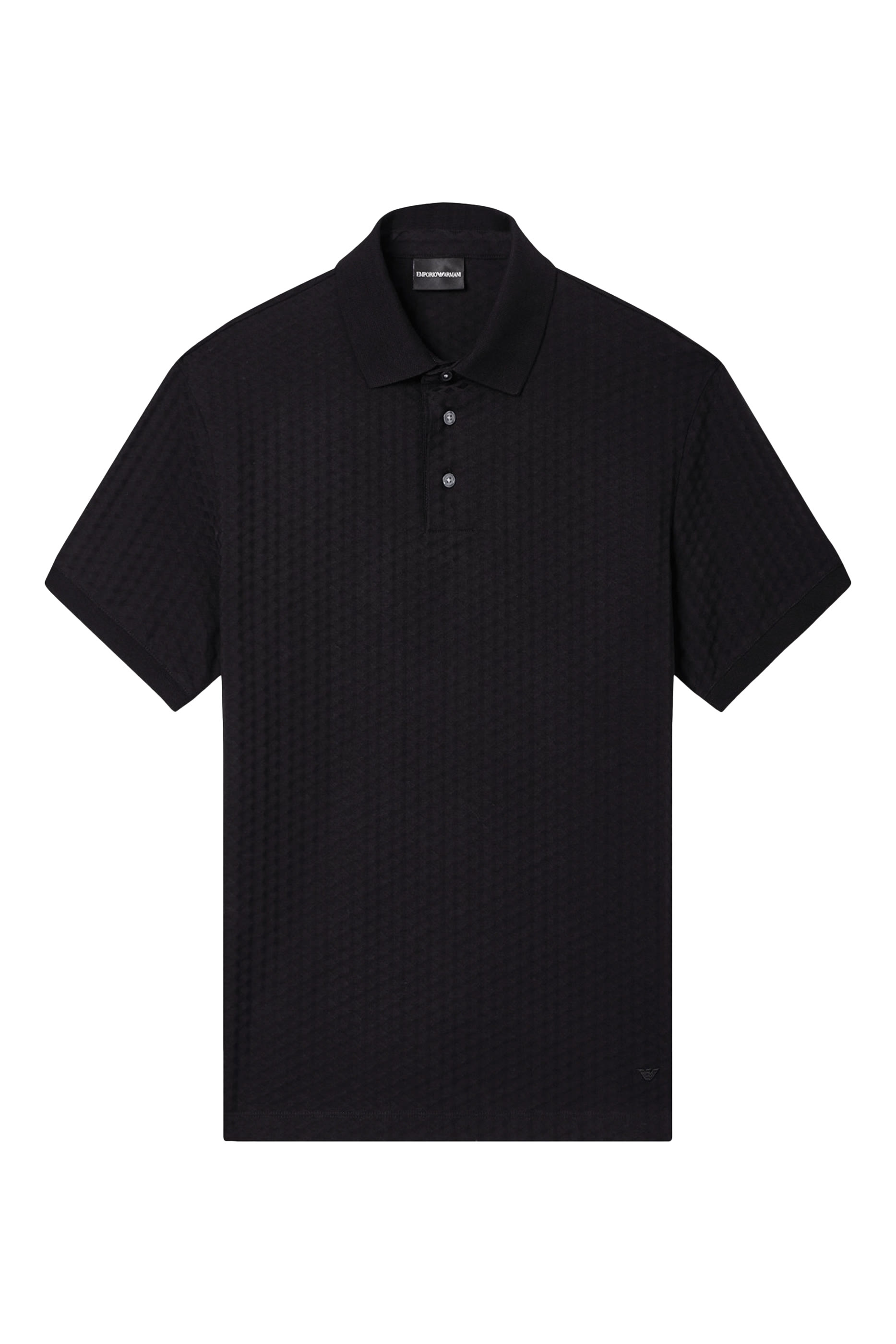 Horizontal Stripe Effect Polo Shirt