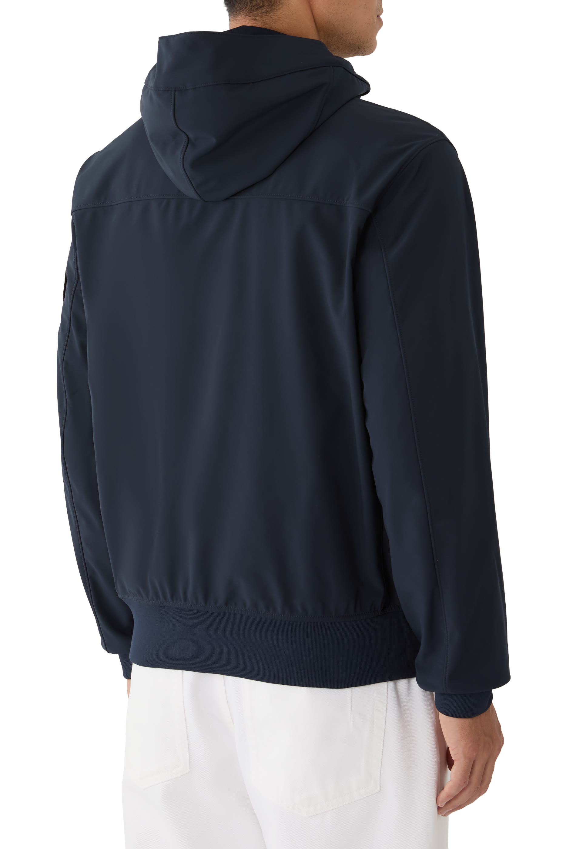 Logo Patch Hooded Jacket