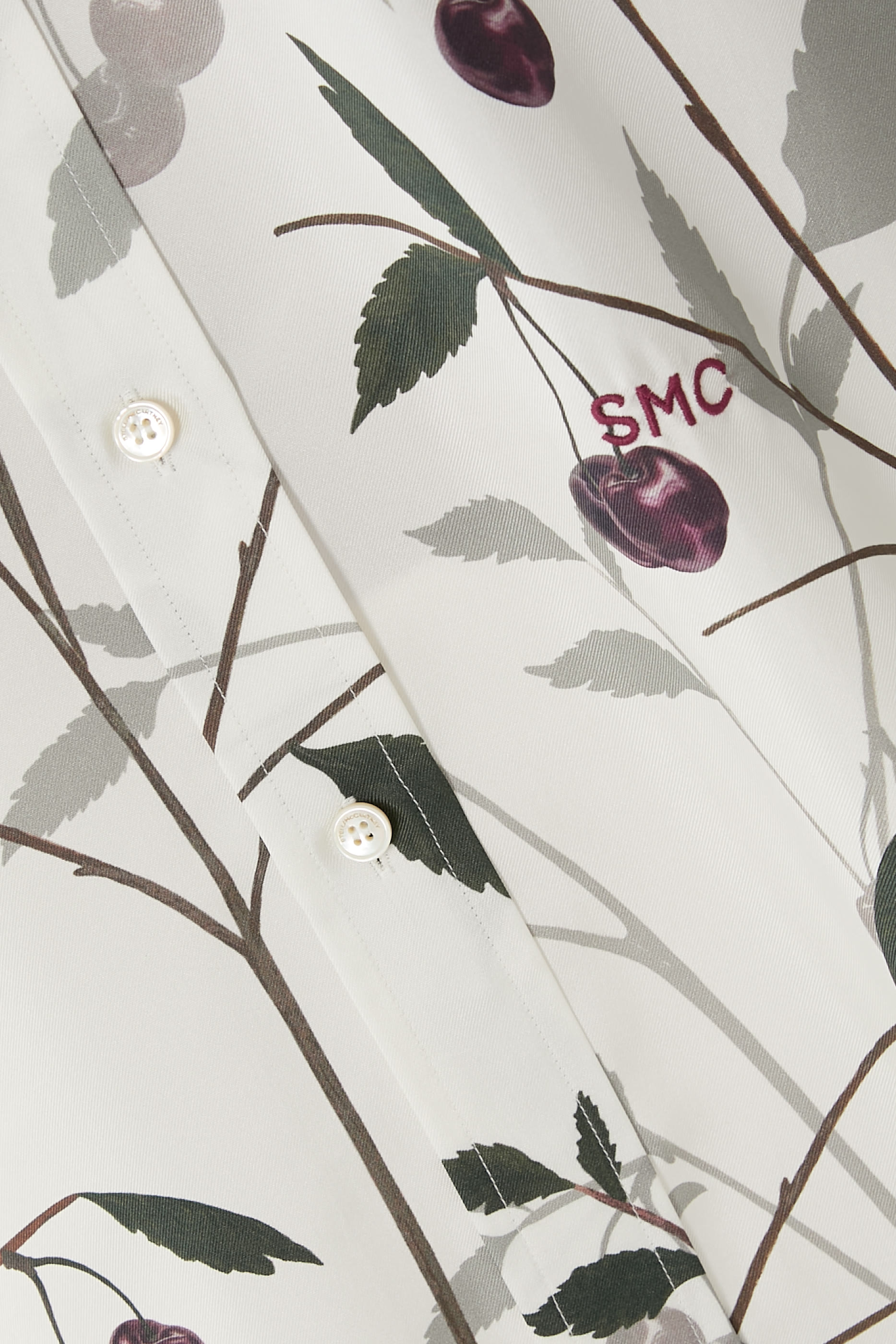 Oversized Cherry-Print Shirt