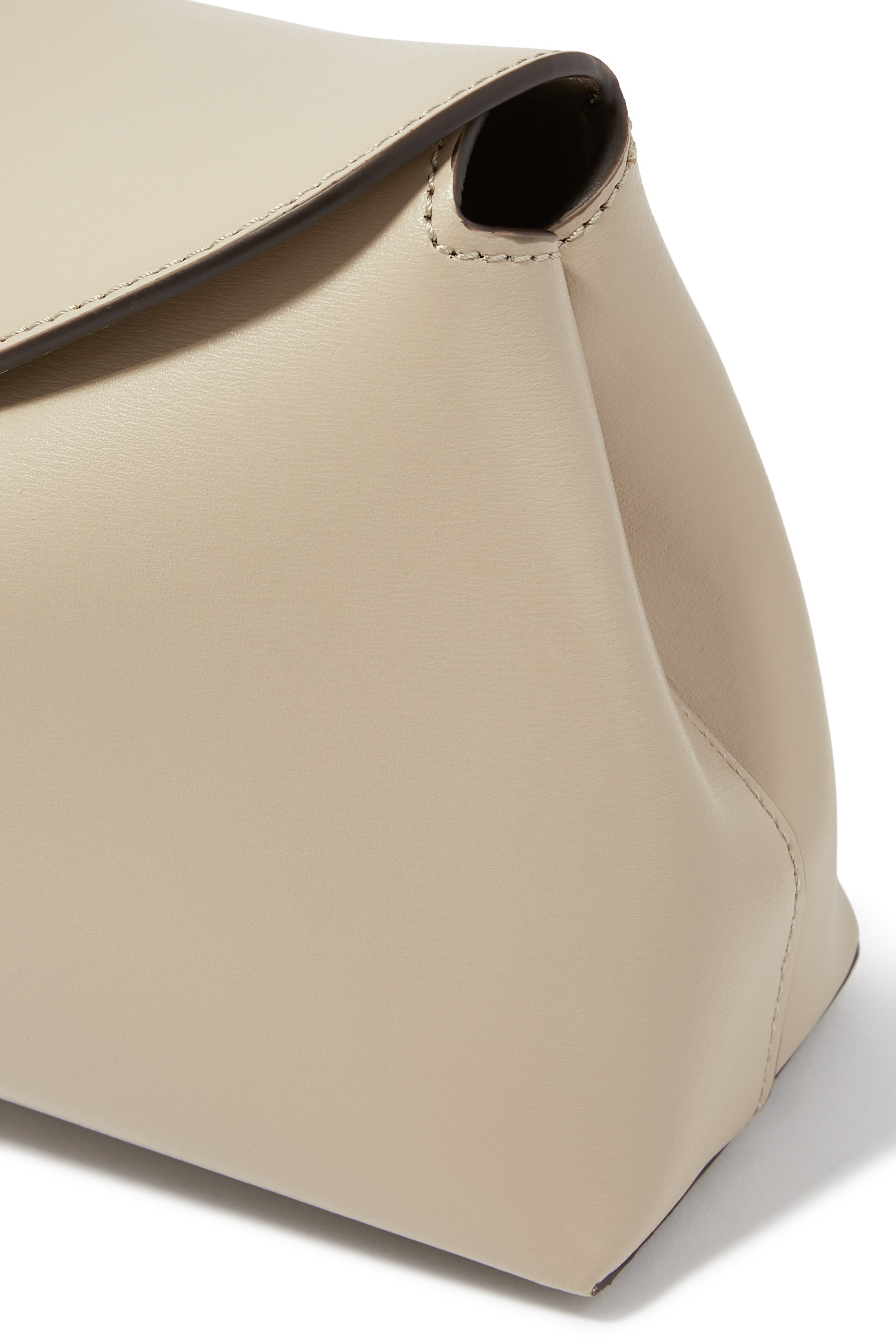 T-Lock Leather Clutch