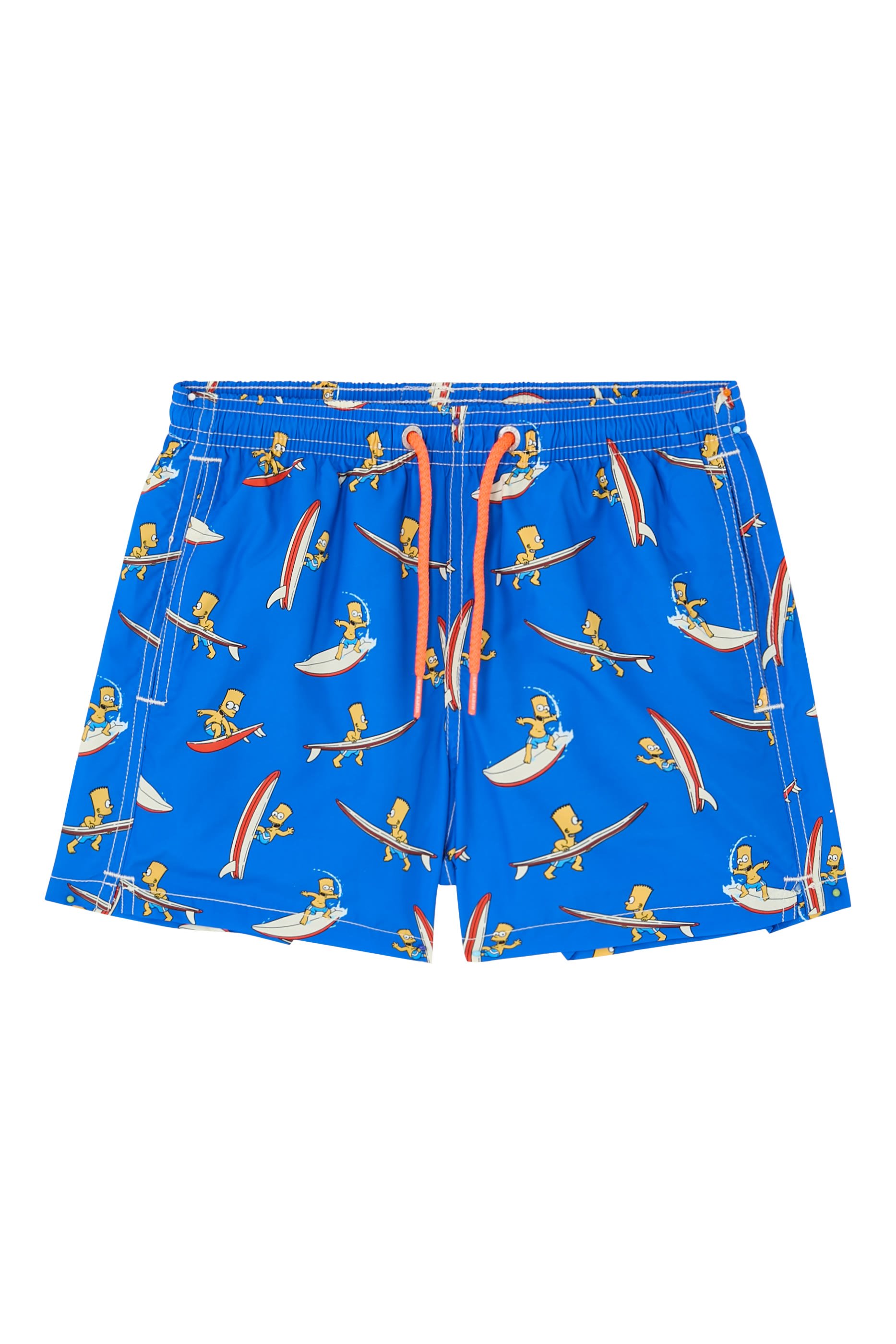 Kids Bart Surfer Print Light Fabric Swim Shorts