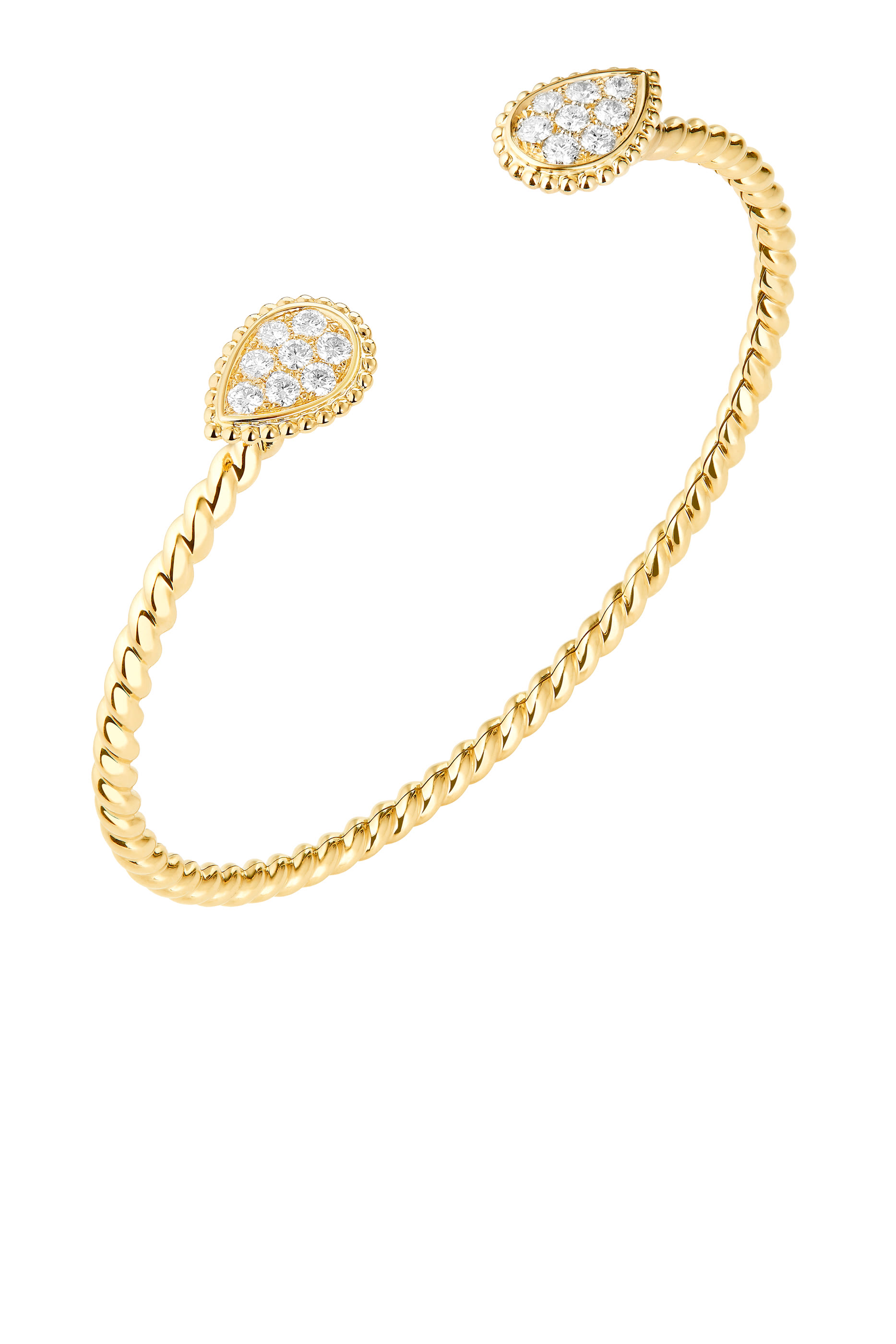 Serpent Boh&egrave;me Bracelet, 18K Yellow Gold & Diamonds