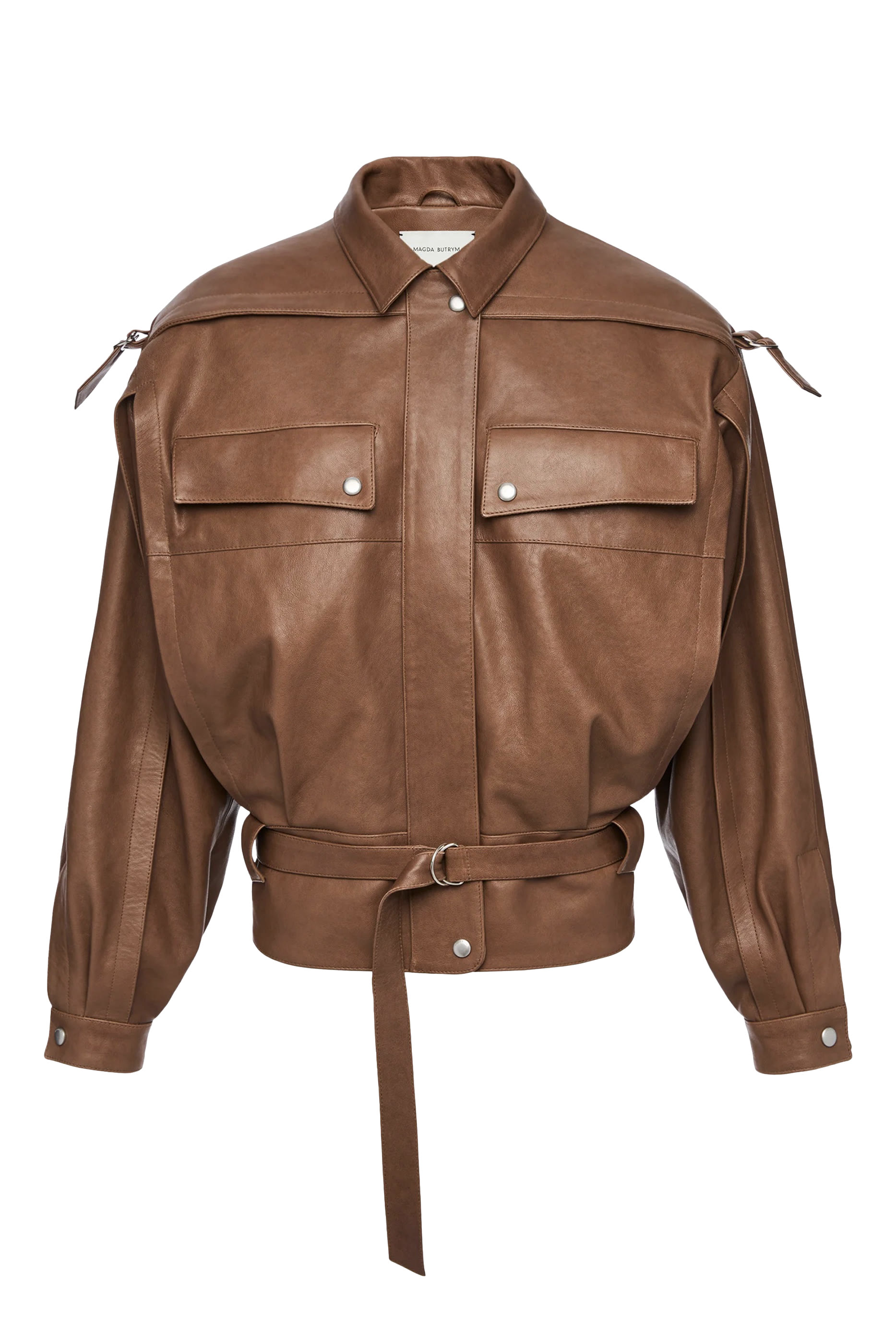  Oversized Leather Jacket