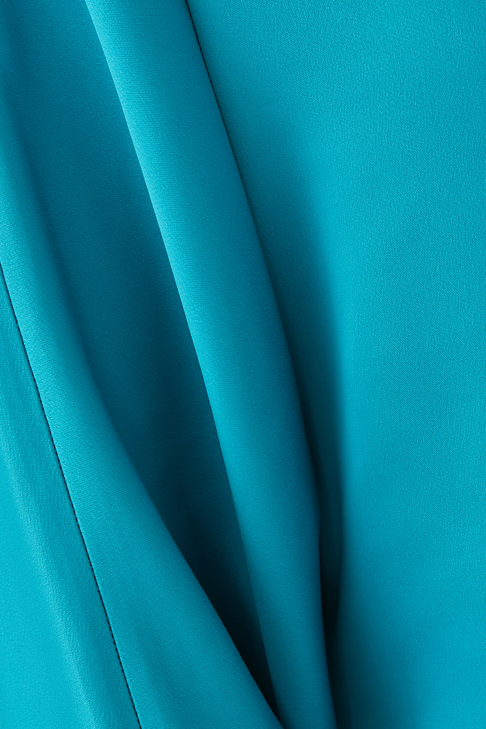 Long-Sleeve Satin Kaftan