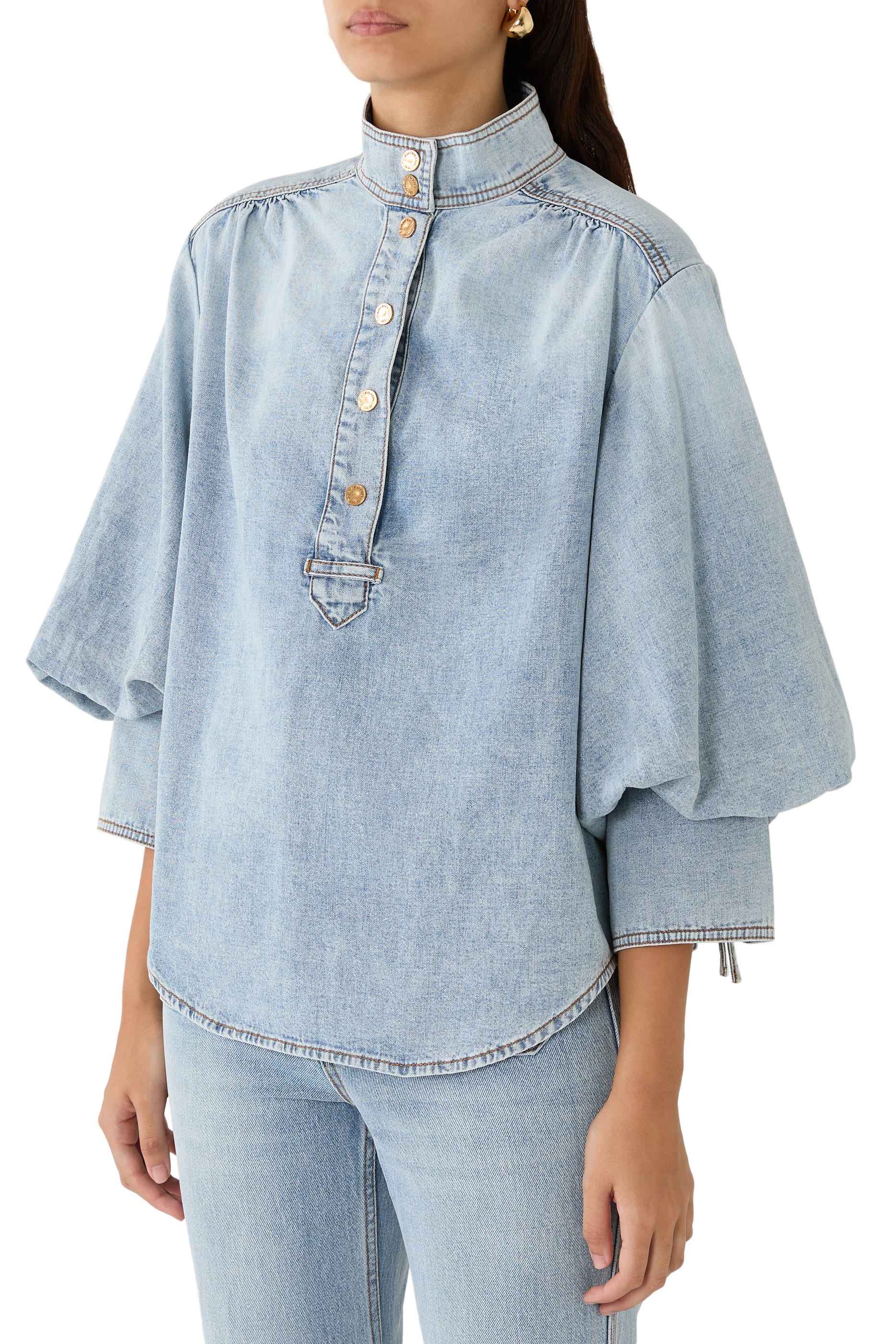 Denim Cotton Blouse