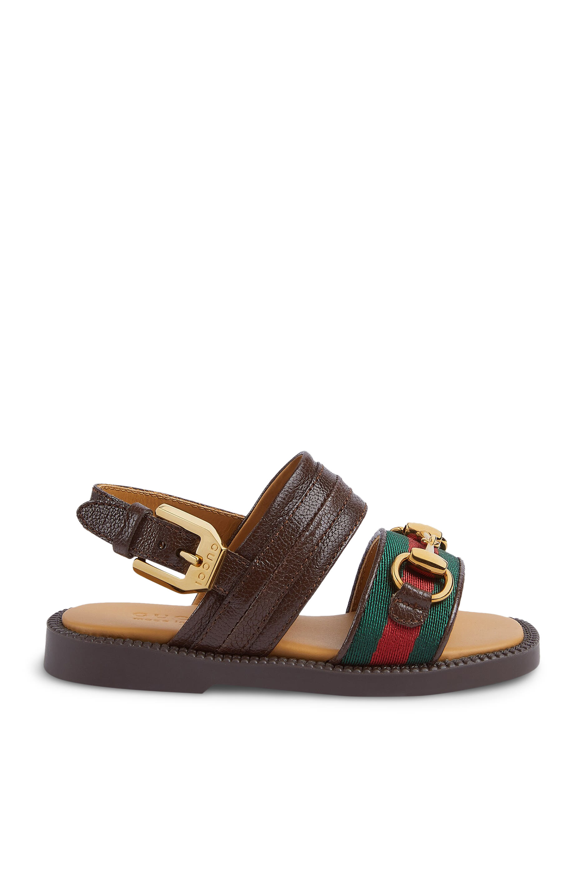 Kids Leather Horsebit Sandals