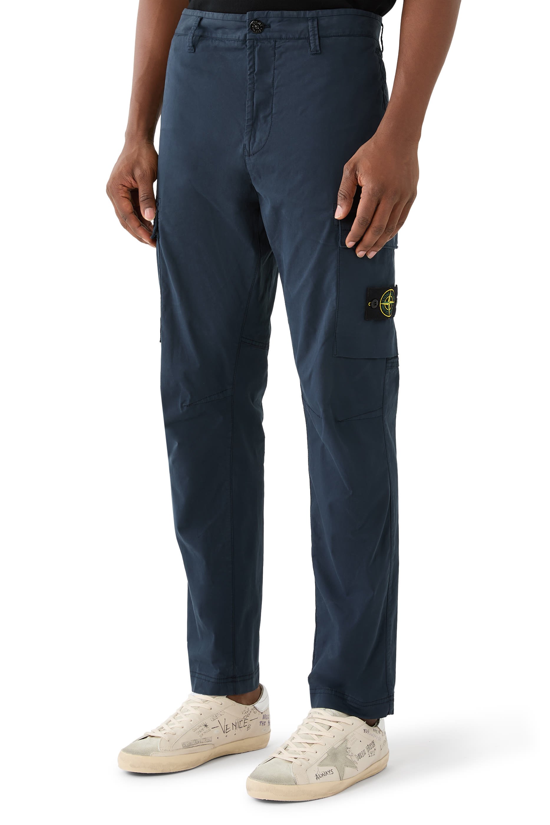 Stretch Organic Broken Twill Cotton Trousers