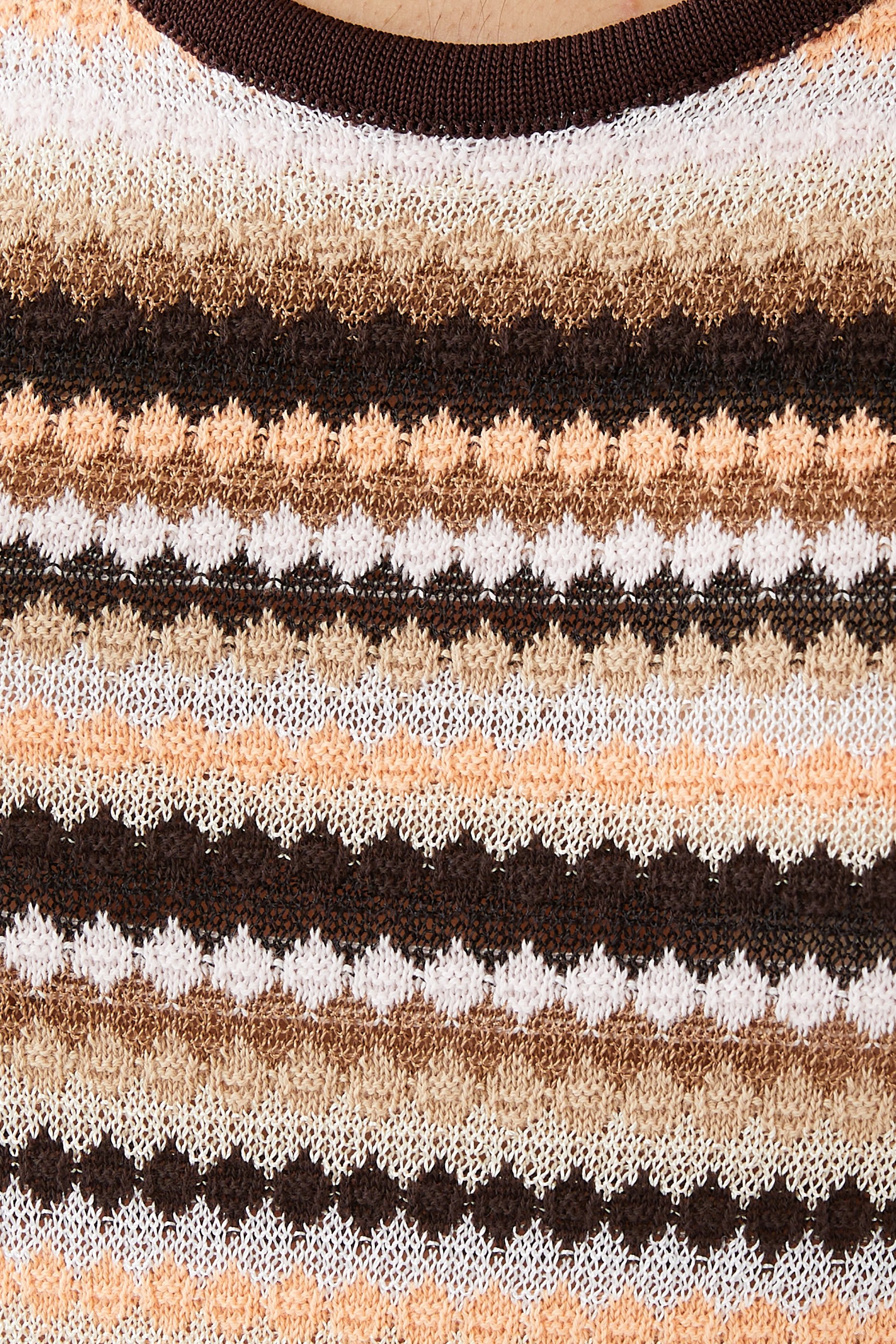 Stripes Cotton Viscose Sleeveless Top