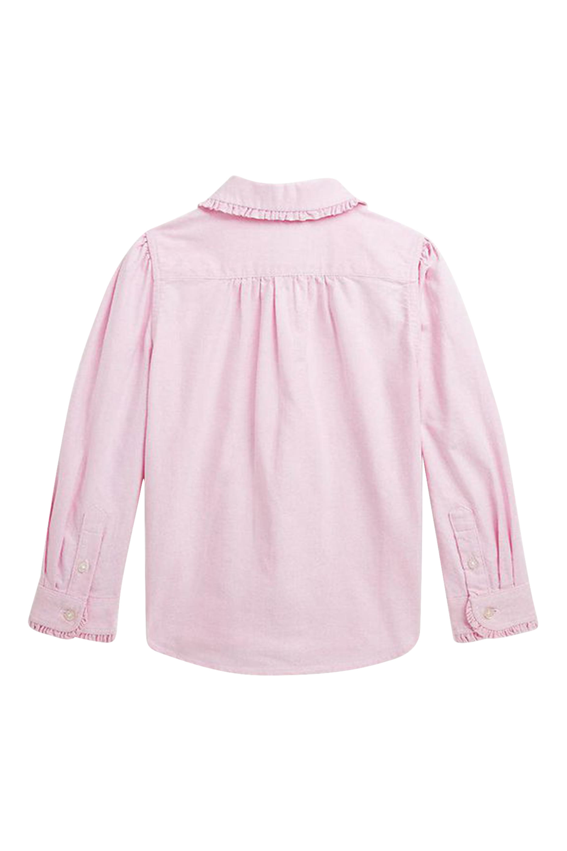 Kids Ruffled Cotton Oxford Shirt