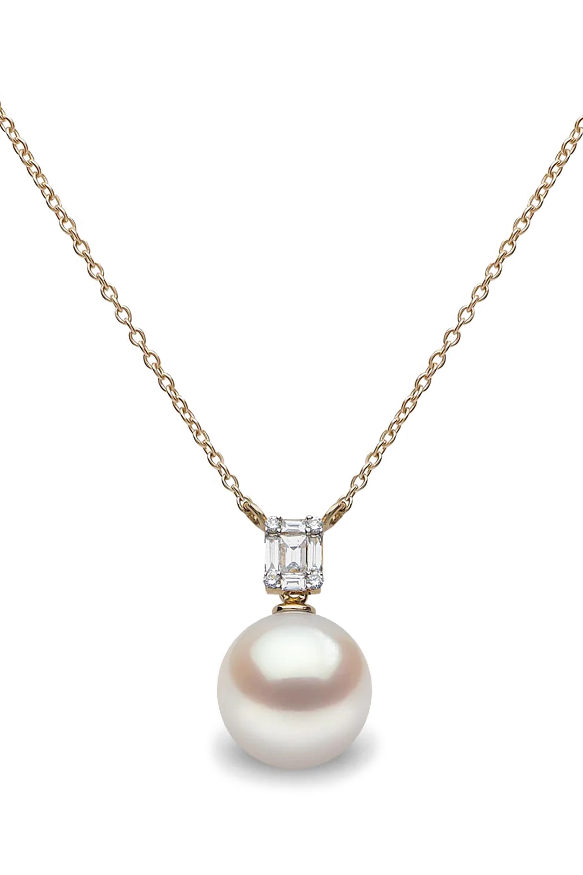 Starlight South Sea Necklace, 18k Yellow Gold with Diamonds & Pearl