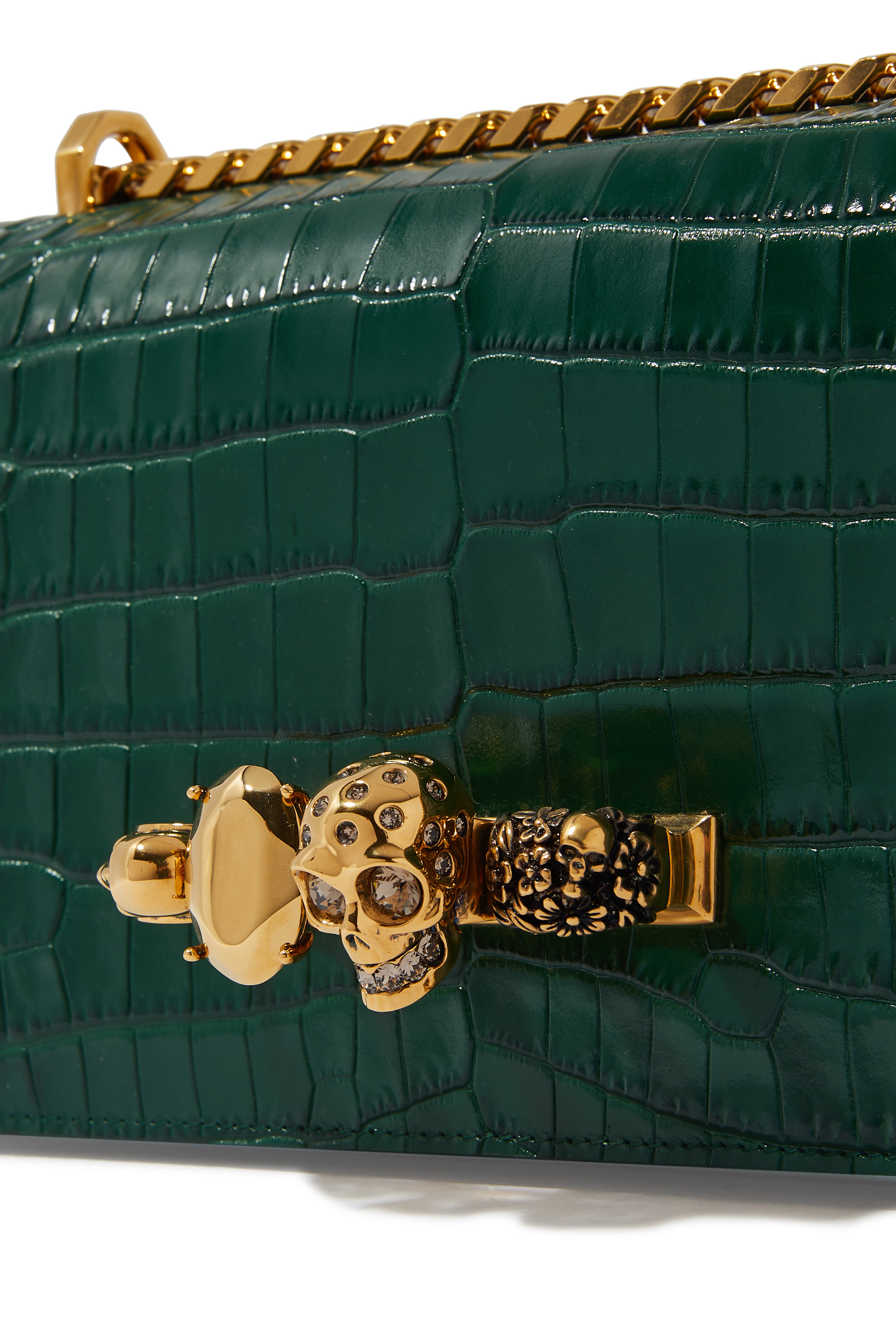 Jewelled Leather Satchel