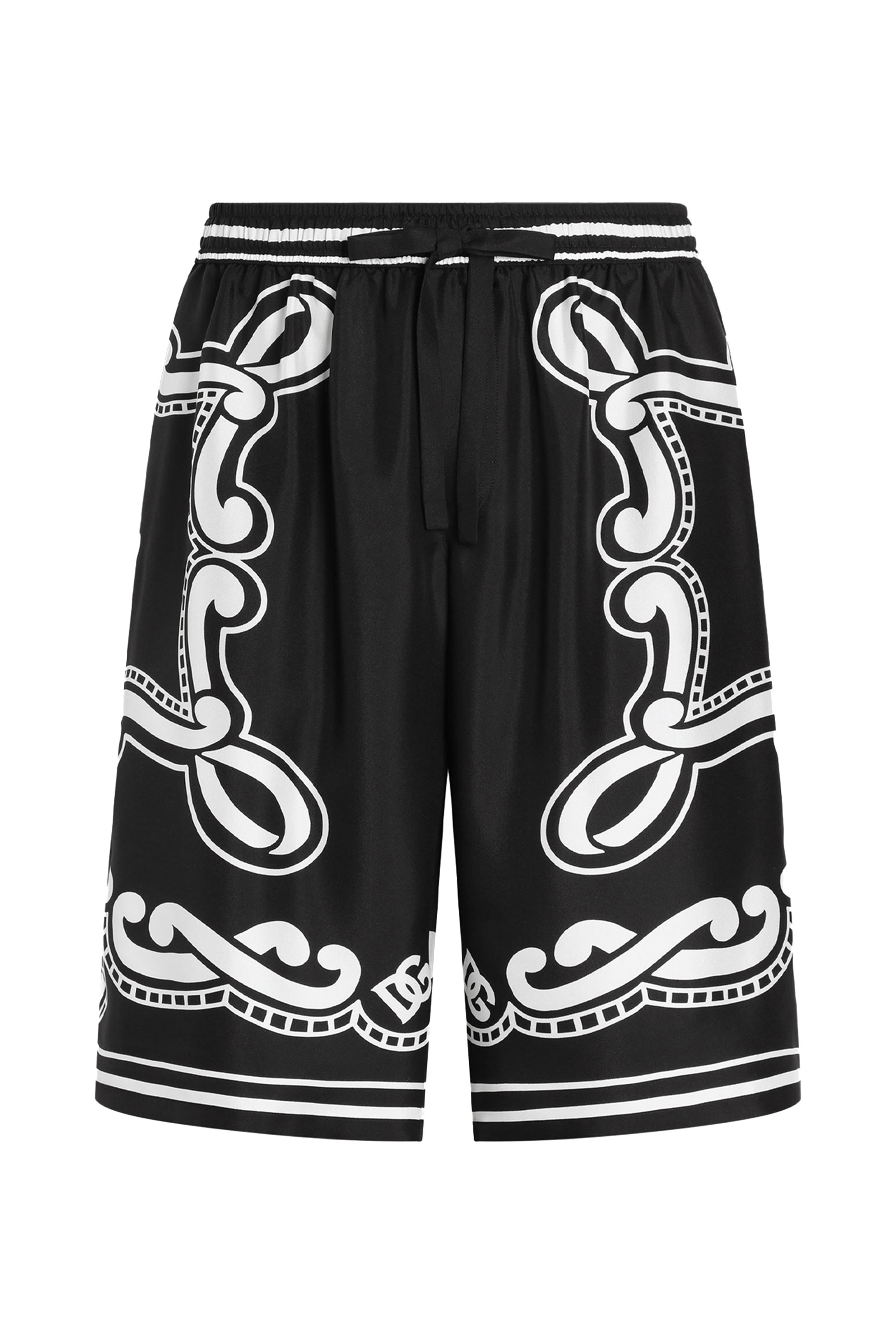 Bandanna-Print Silk Shorts