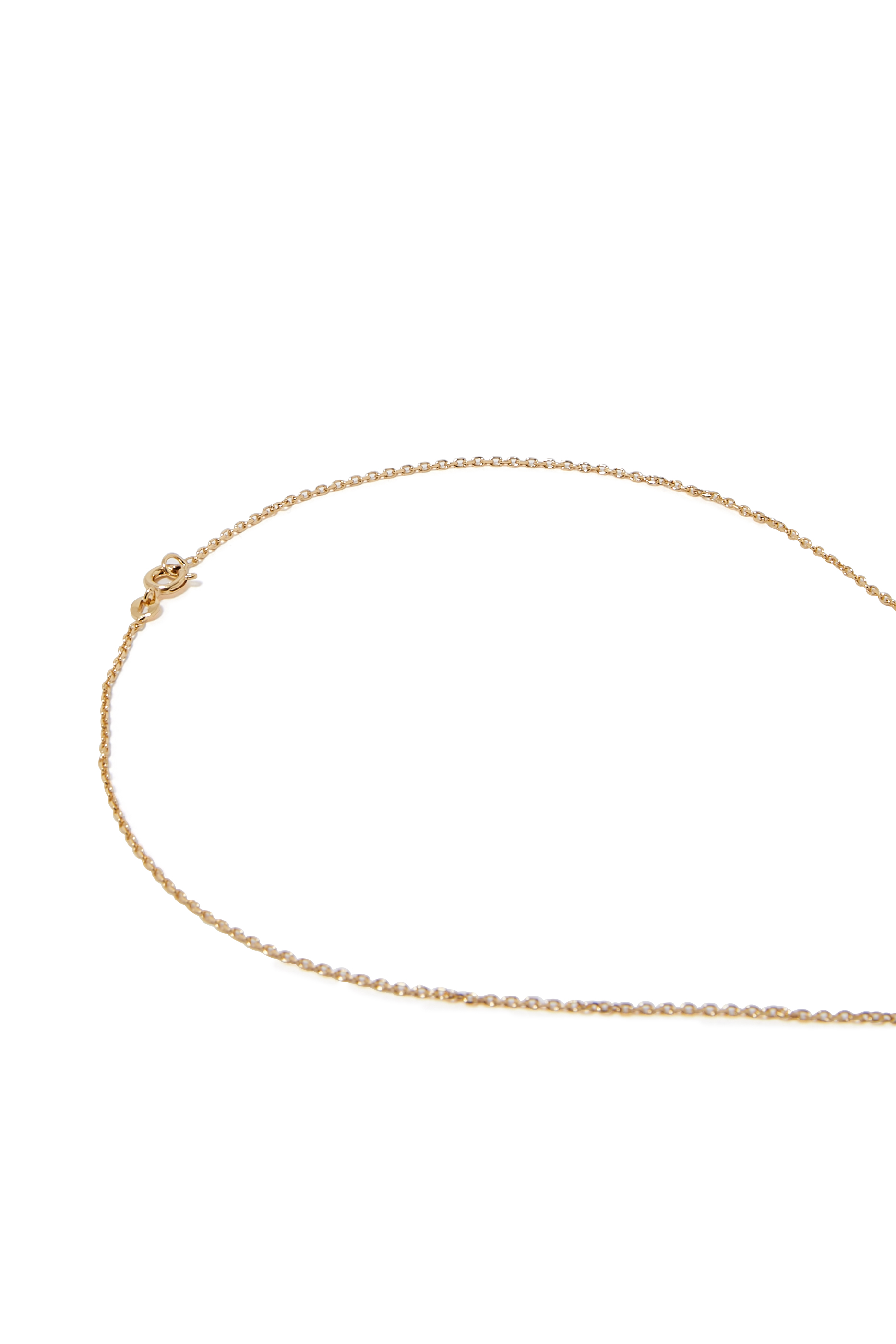 Valentina Heart Necklace,  18K Gold Plated Raw Brass