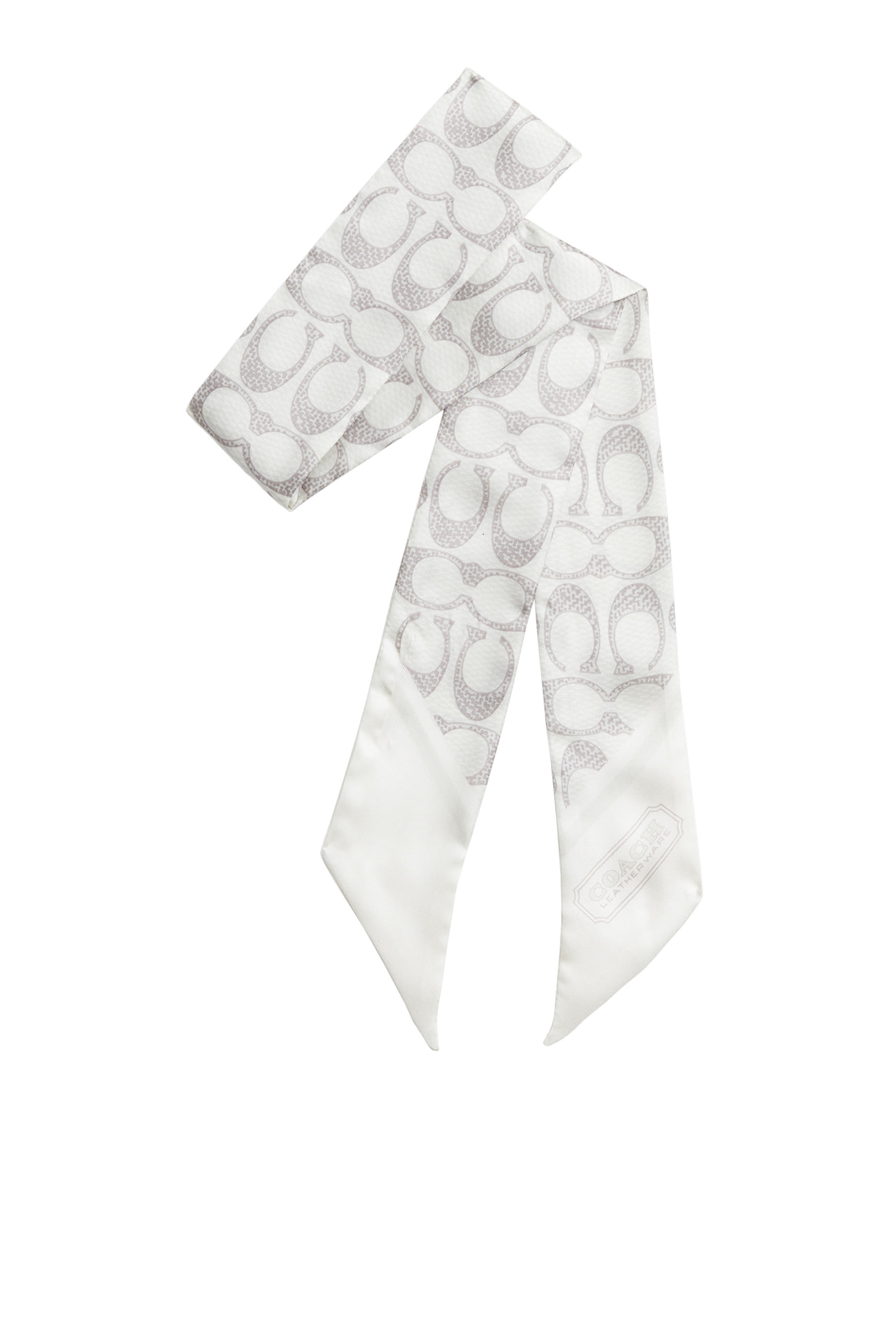 Vintage Signature C Printed Silk Skinny Scarf